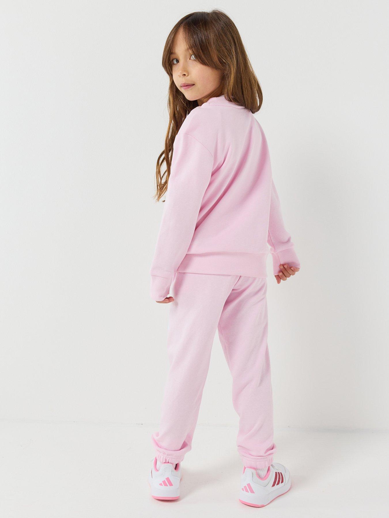 Image 2 of 7 of adidas Sportswear Kids Unisex Essentials Jogger Set - Pink