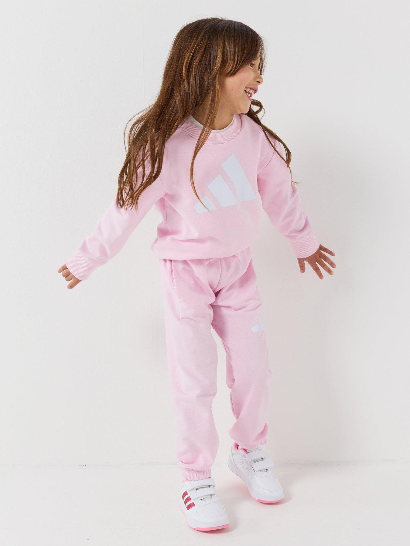 Image 3 of 7 of adidas Sportswear Kids Unisex Essentials Jogger Set - Pink