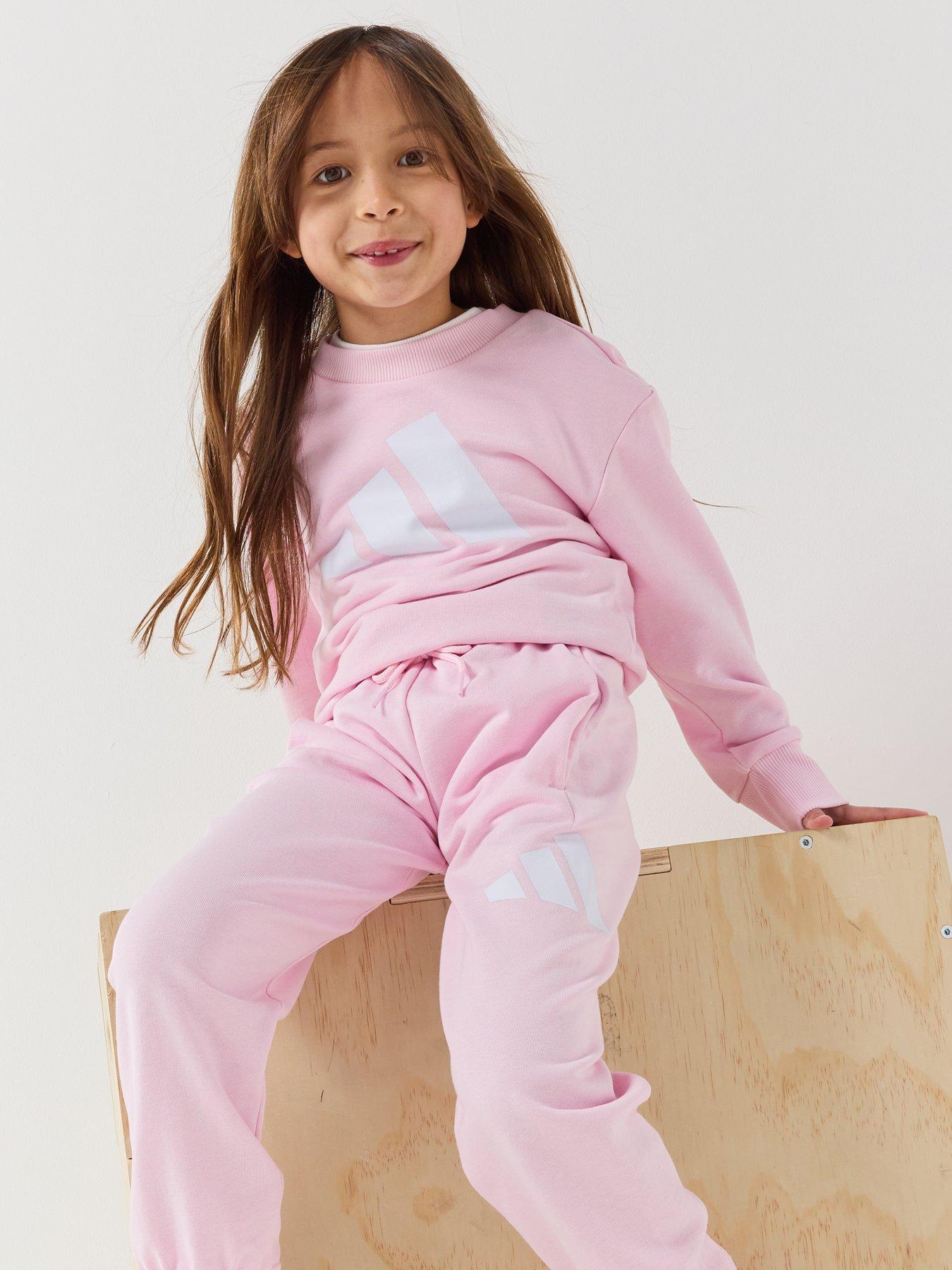Image 4 of 7 of adidas Sportswear Kids Unisex Essentials Jogger Set - Pink