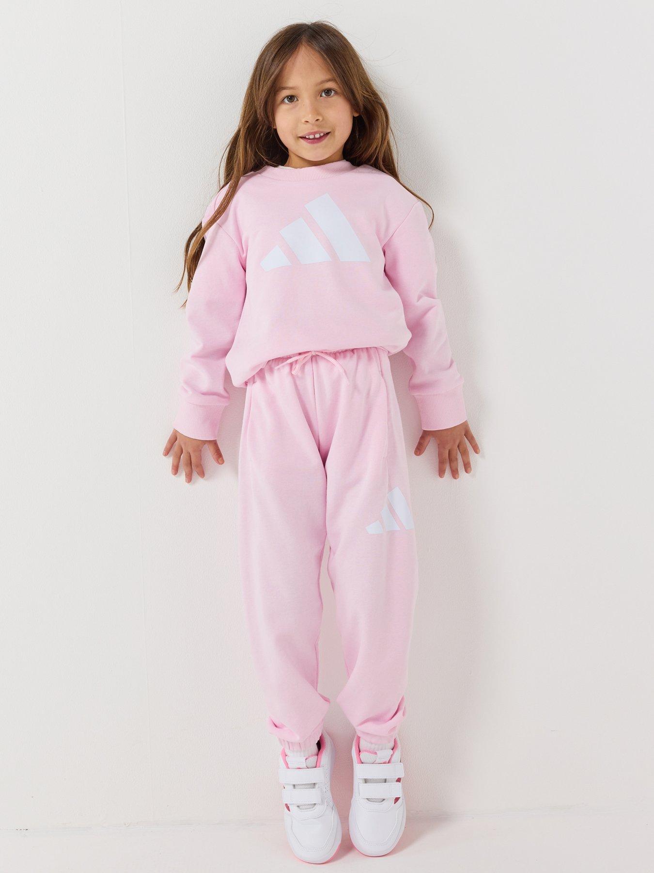 Image 5 of 7 of adidas Sportswear Kids Unisex Essentials Jogger Set - Pink