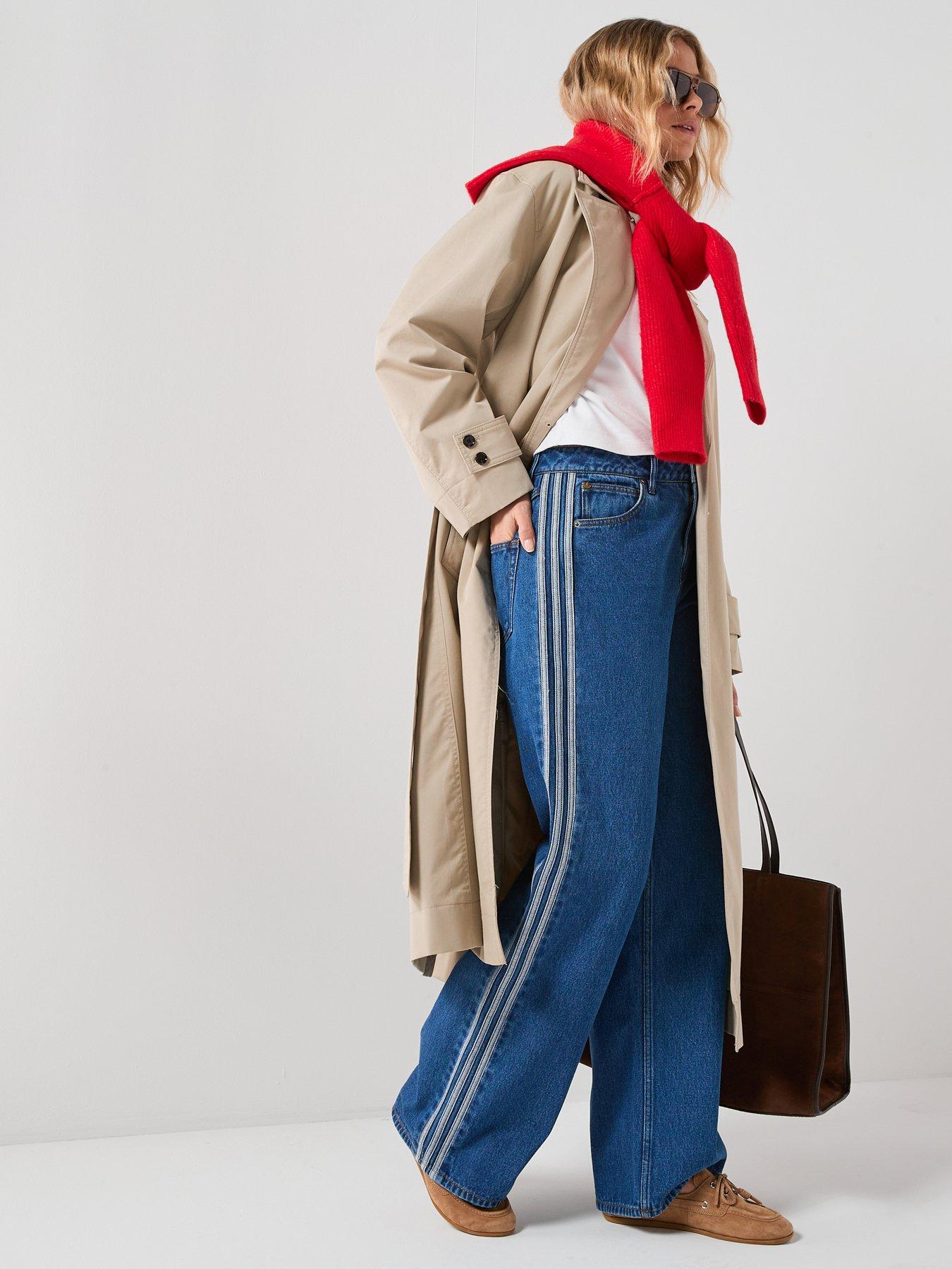 Image 3 of 6 of adidas Originals Women's Firebird Jean-Style Tracksuit Pant Denim - Blue