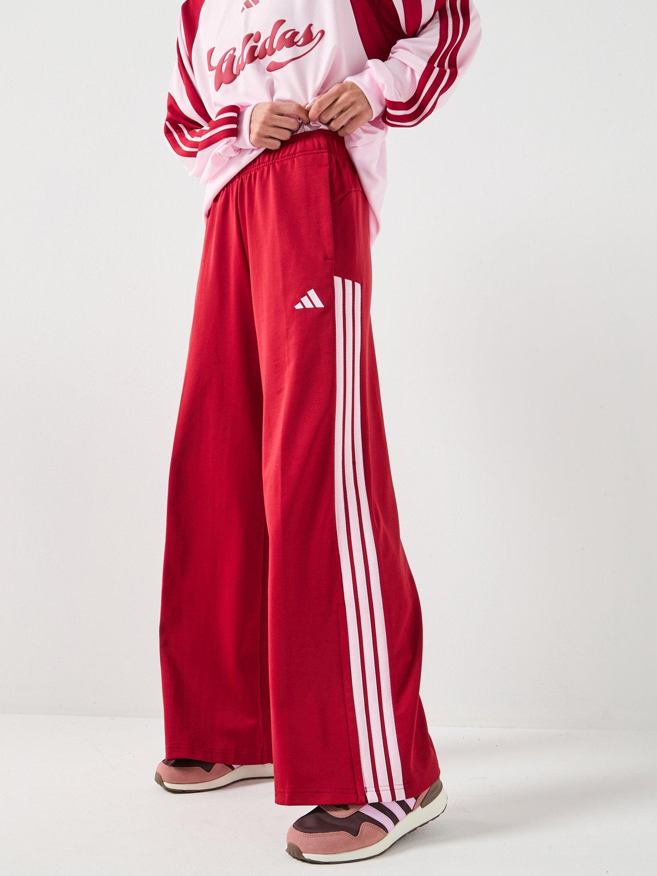 adidas Sportswear Women's House Of Tiro Wide Leg Pants - Dark Red