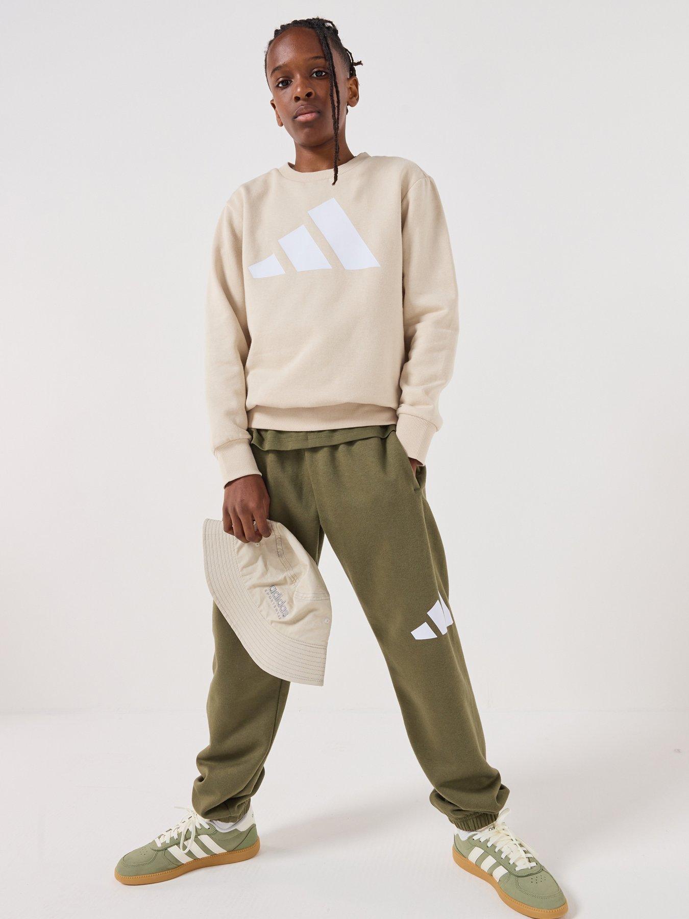 adidas Sportswear Junior Boys Essentials Jogger Set - Beige