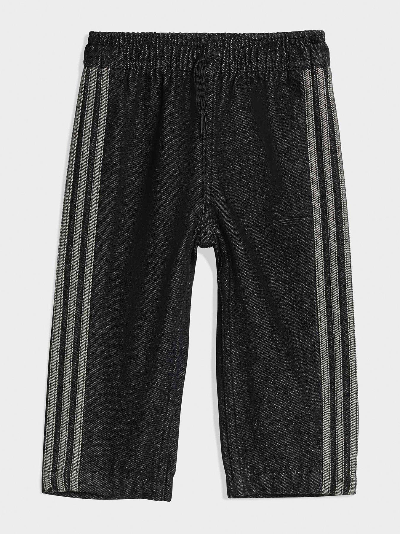 adidas Originals Infant Unisex Firebird Denim Track Pants - Black