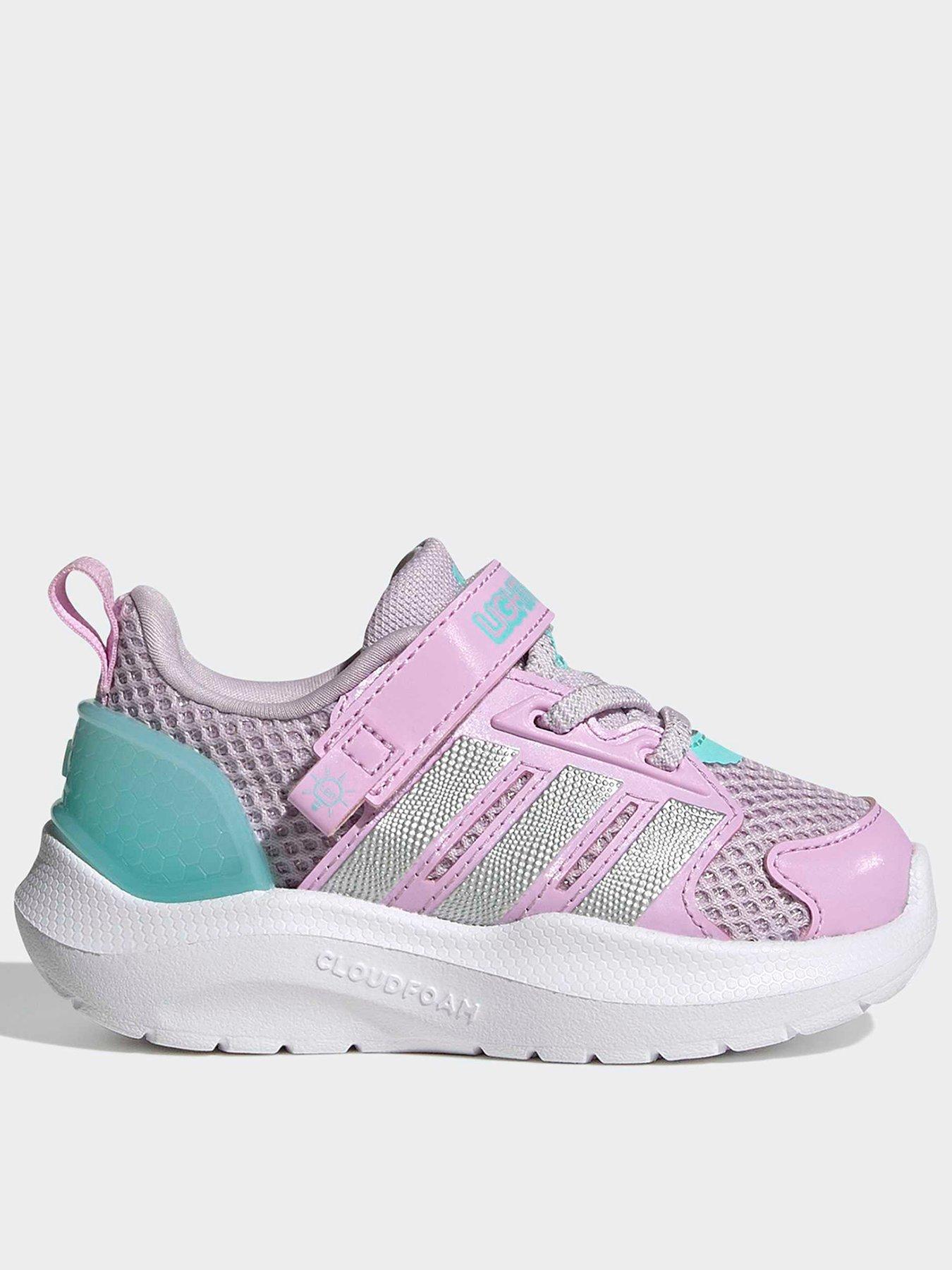 adidas Sportswear Infant Girls Lightorama, Purple, Size 5 Younger