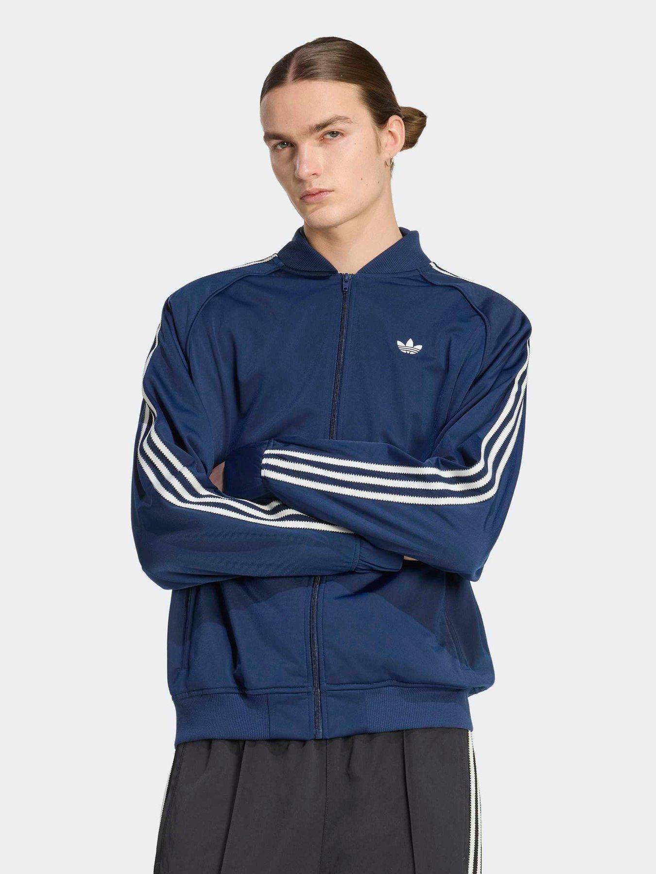 adidas Originals Britcore Tracksuit Top, Blue, Size S, Men