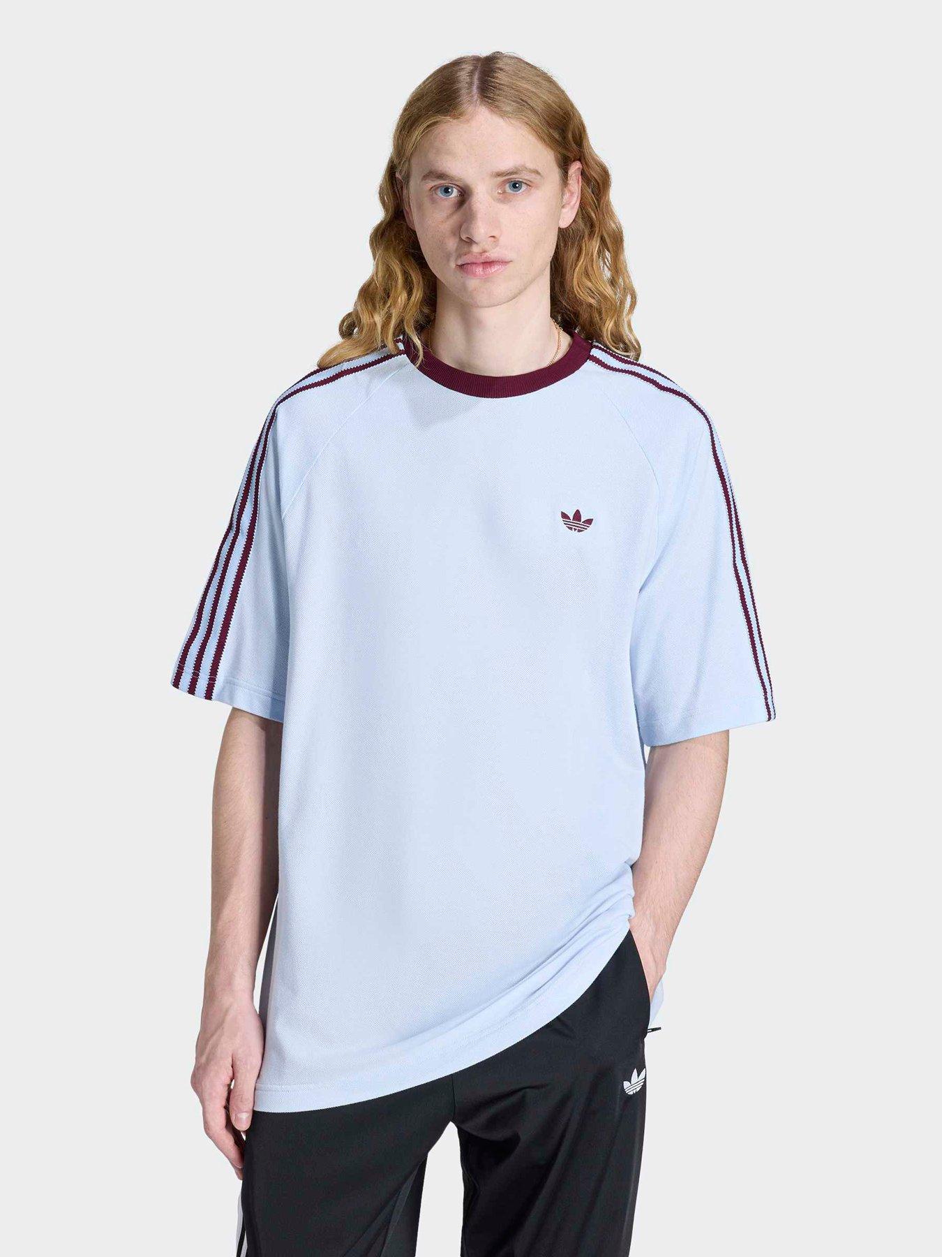 Adidas Originals Britcore Ringer T-Shirt - Blue