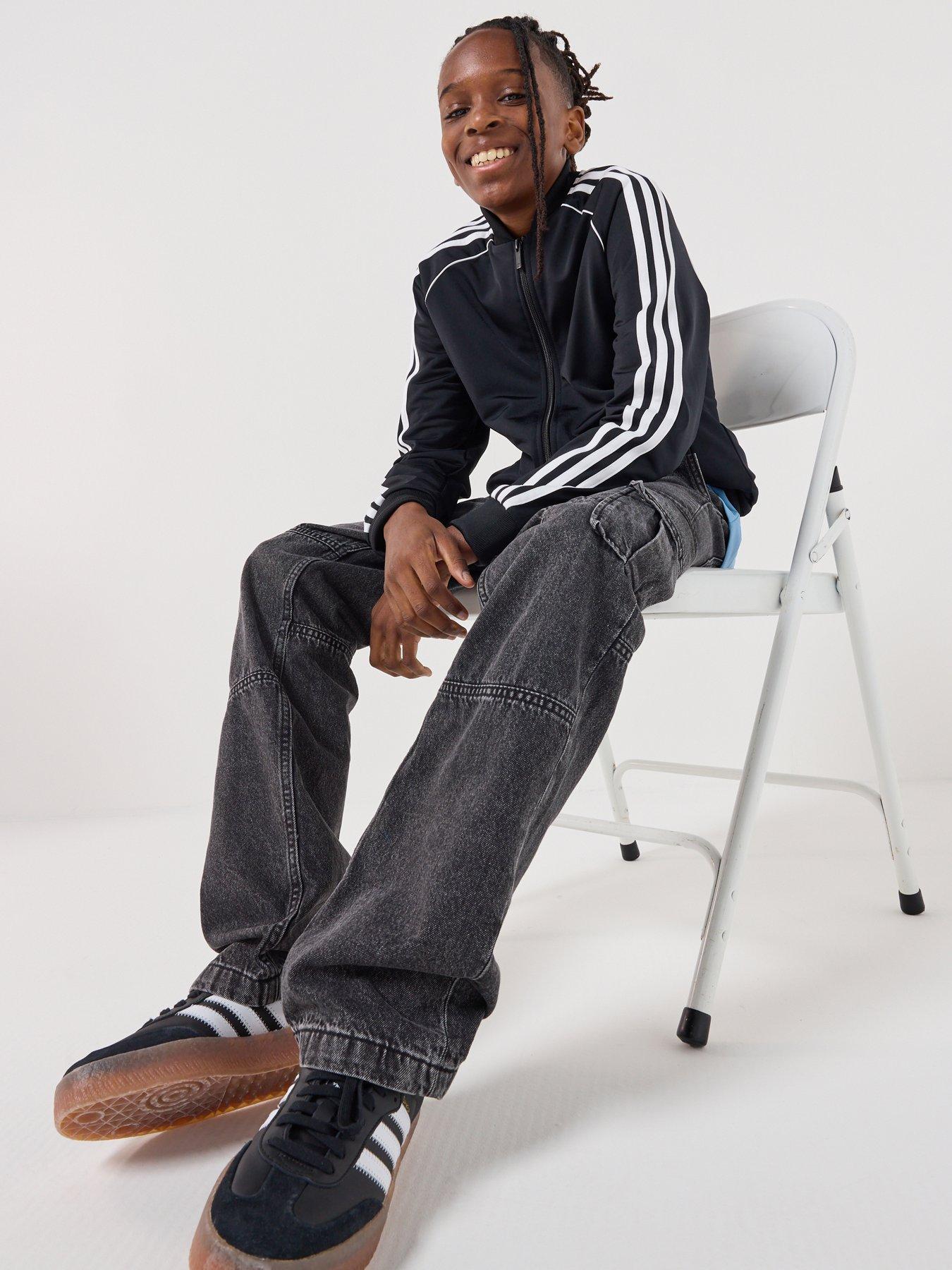 adidas gazelle silver green womens Adidas Toddlers' Unisex Originals Superstar Tracksuit Set Black/White