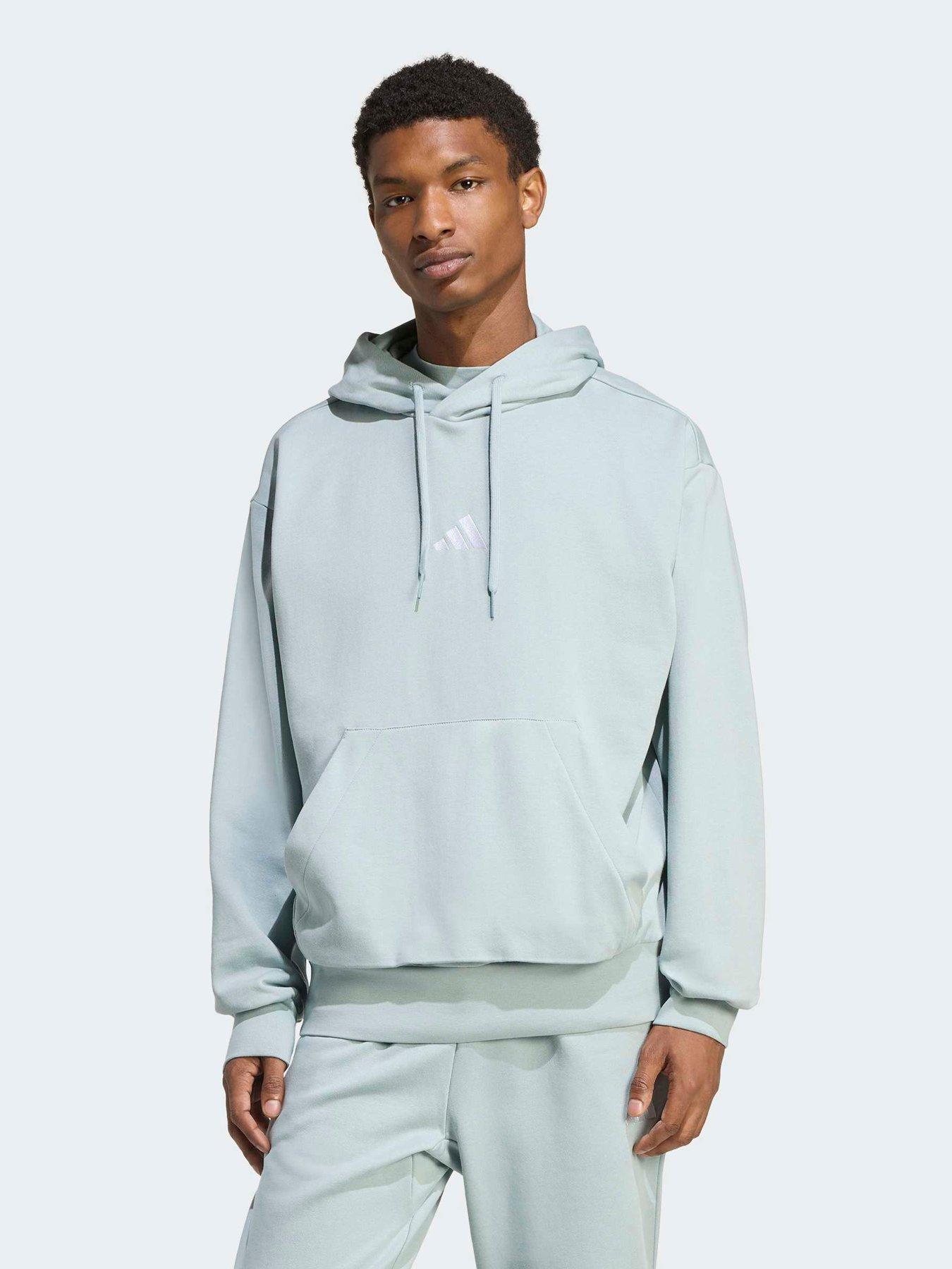 Image 1 of 6 of adidas Sportswear Men's Essentials Feelcozy Fleece Hoodie - Green