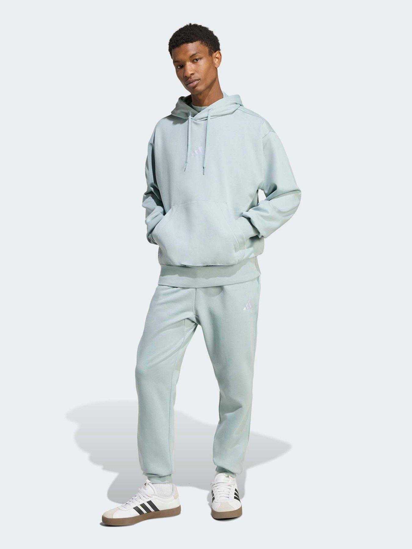 Image 3 of 6 of adidas Sportswear Men's Essentials Feelcozy Fleece Hoodie - Green