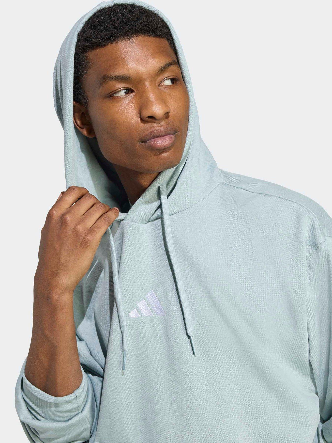 Image 4 of 6 of adidas Sportswear Men's Essentials Feelcozy Fleece Hoodie - Green