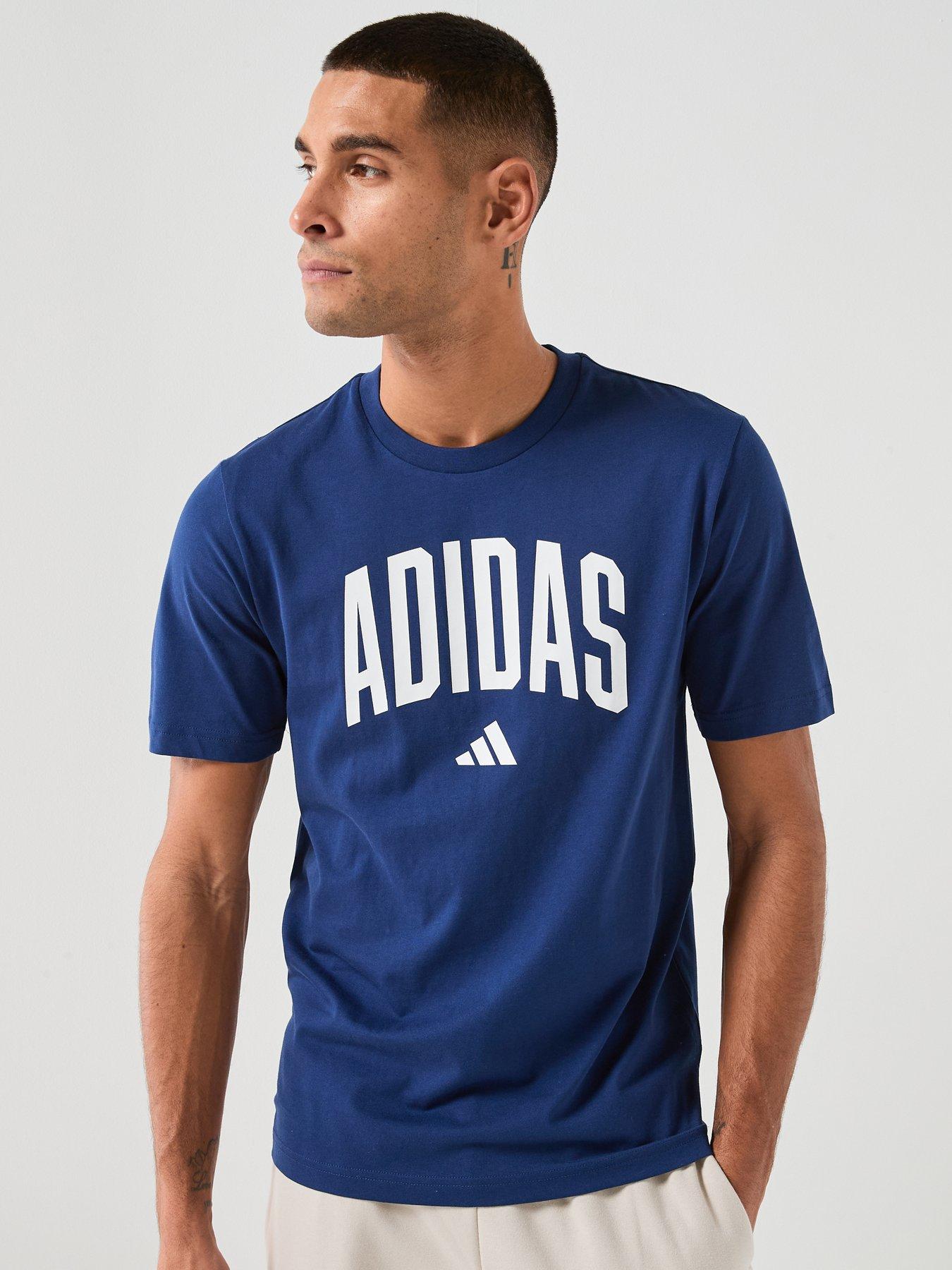 adidas Sportswear Men's Collegiate Lineage Graphic T-Shirt, Dkblue, Size M, Men