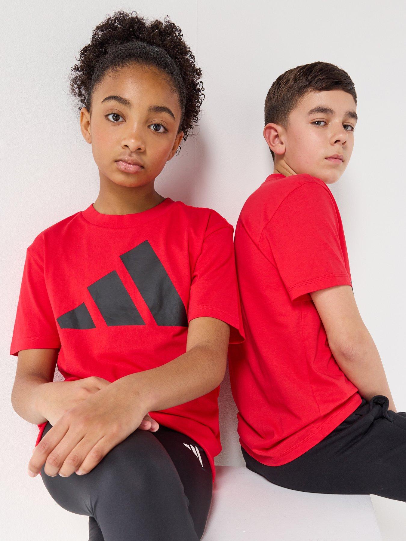 Image 1 of 6 of adidas Sportswear Junior Unisex Essentials T-Shirt - Red