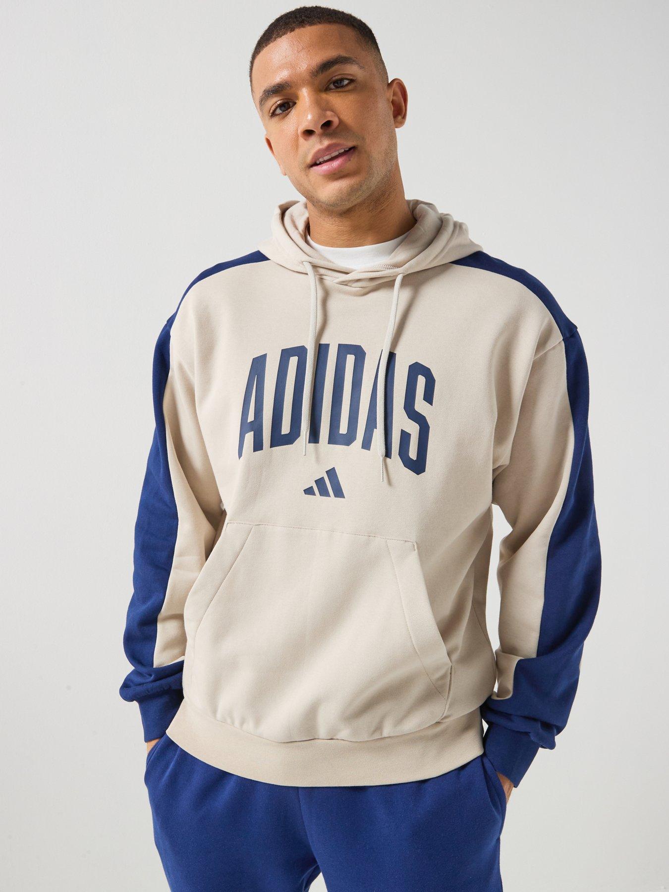 Adidas Sportswear Men'S Collegiate Fleece Hoodie - Beige