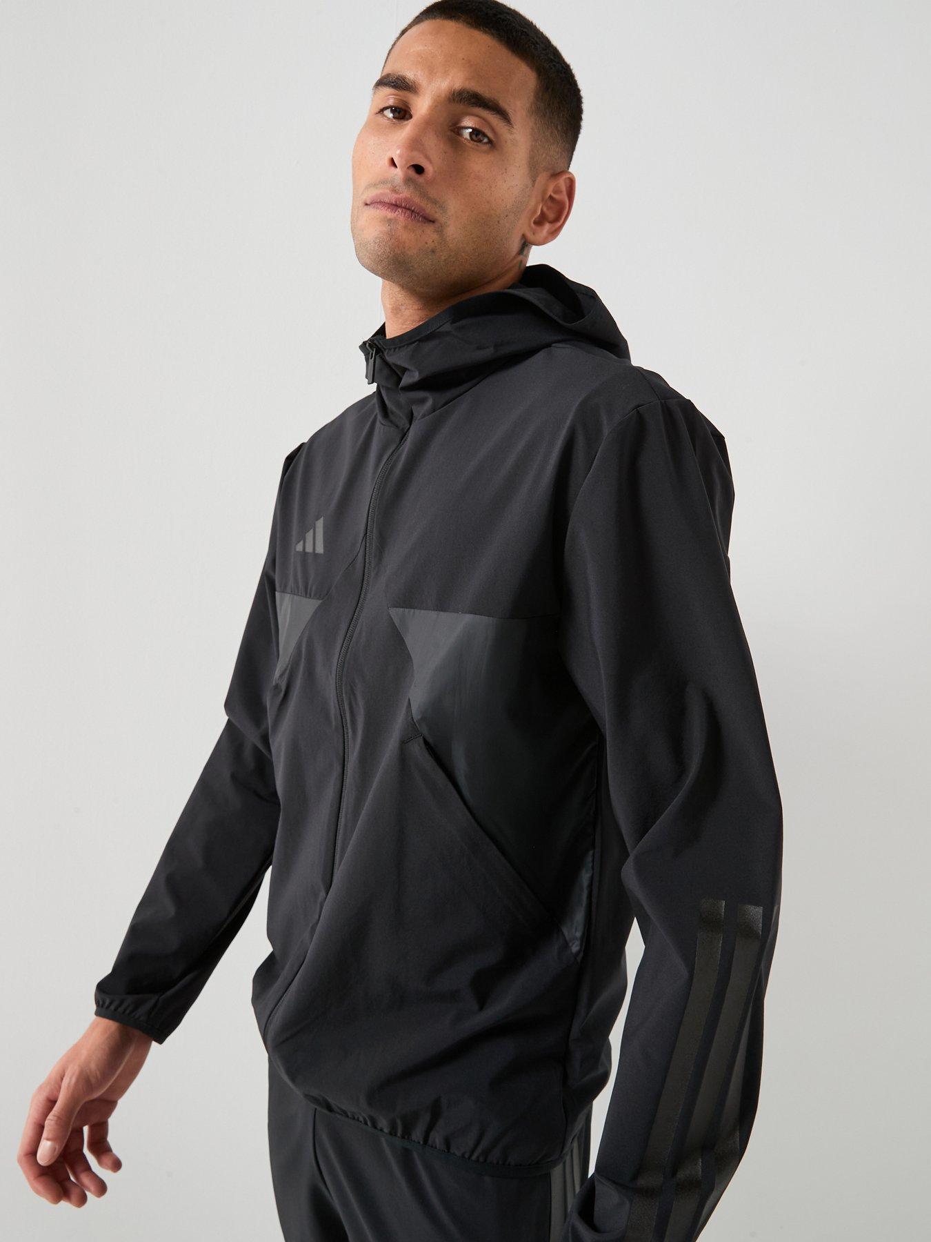 adidas Sportswear Men's House Of Tiro Hooded Track Top, Black/Colref, Size 2Xl, Men