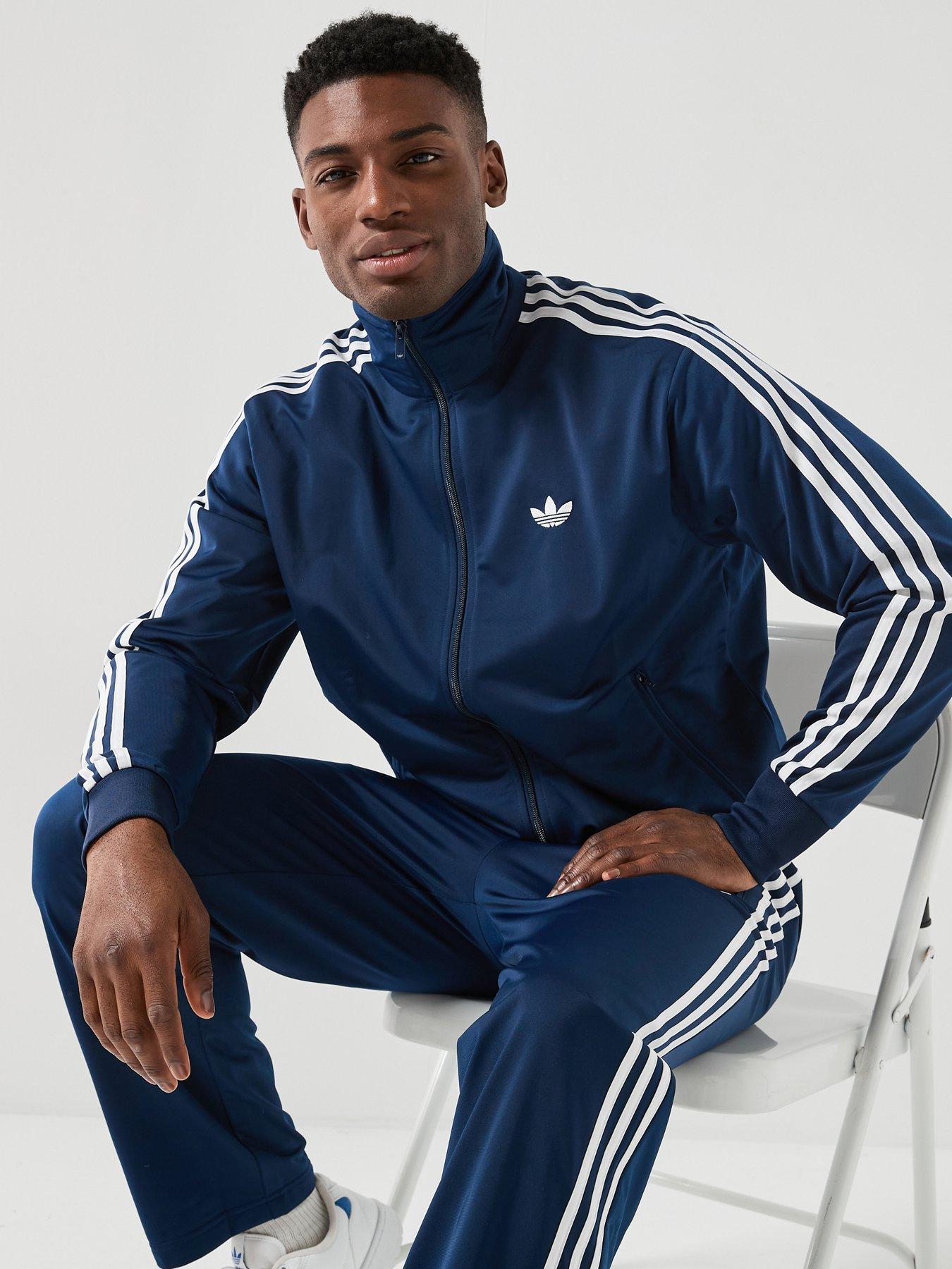 adidas Originals Men's Firebird Track Top, Night Indigo, Size L, Men