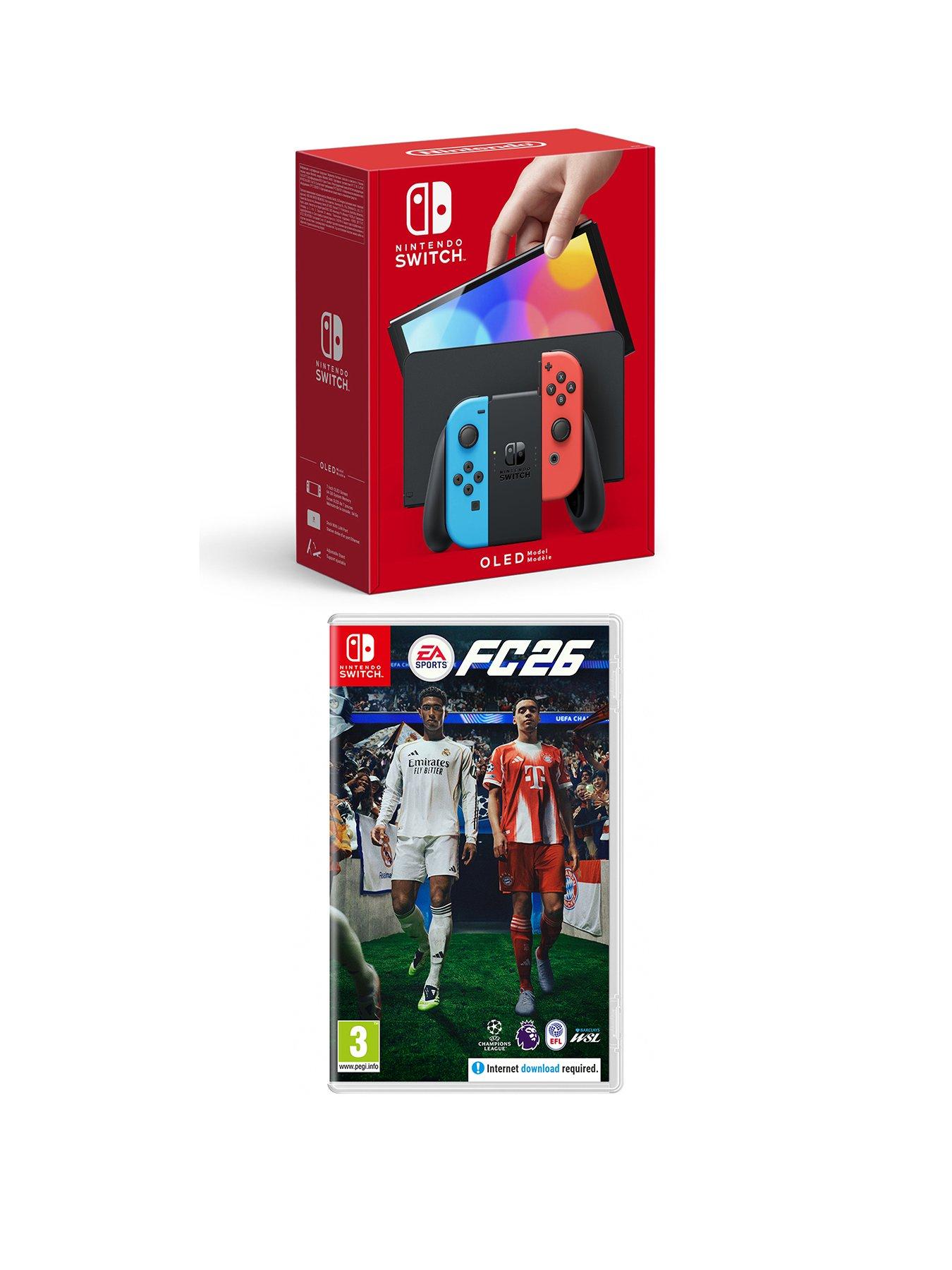 Nintendo Switch 2 Nintendo Switch HW (OLED Model) Neon Blue/Neon Red & EA Sport 26