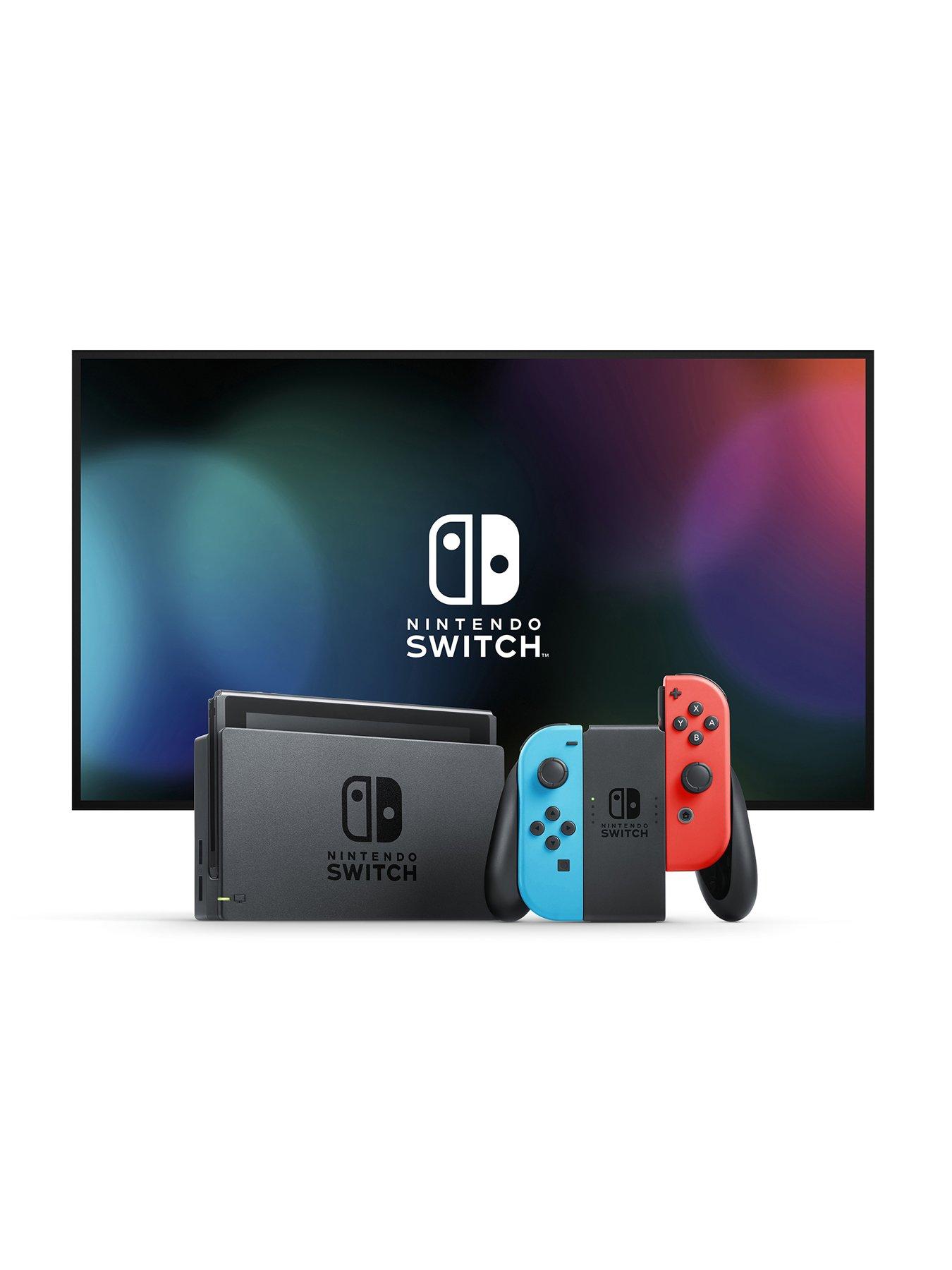 Image 2 of 7 of Nintendo Nintendo Switch&nbsp;Console + Rematch Wireless Controller&nbsp;- Invincible Mario + Airlite Fit Ghost Purple Headset