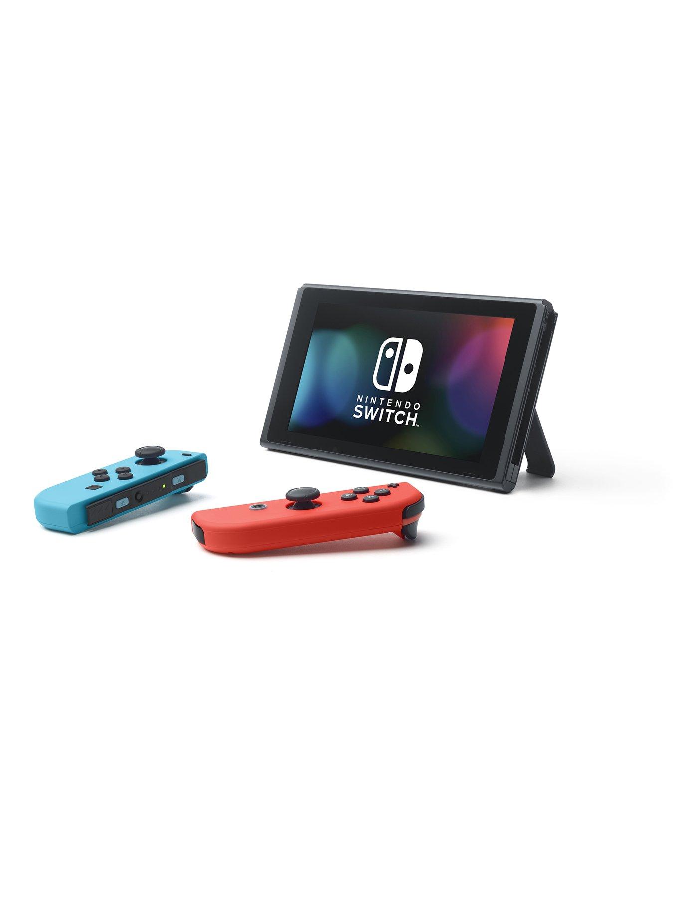 Image 4 of 7 of Nintendo Nintendo Switch&nbsp;Console + Rematch Wireless Controller&nbsp;- Invincible Mario + Airlite Fit Ghost Purple Headset