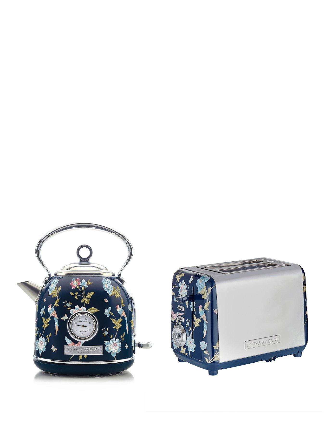Laura Ashley 2 Slice Toaster Twin Pack, Elveden Navy