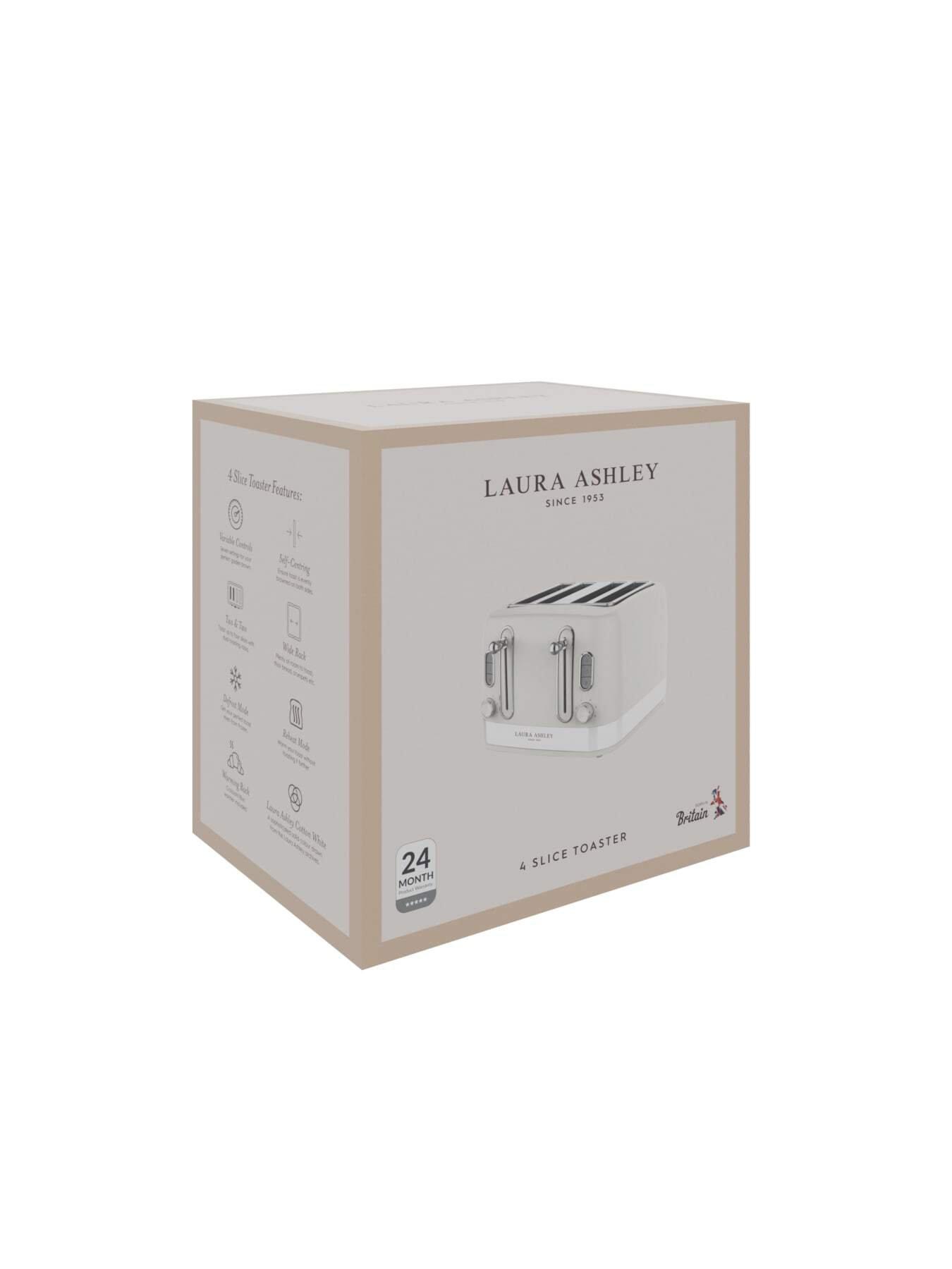 Image 2 of 2 of Laura Ashley Laura Ashley 4-Slice Toaster - Cotton White