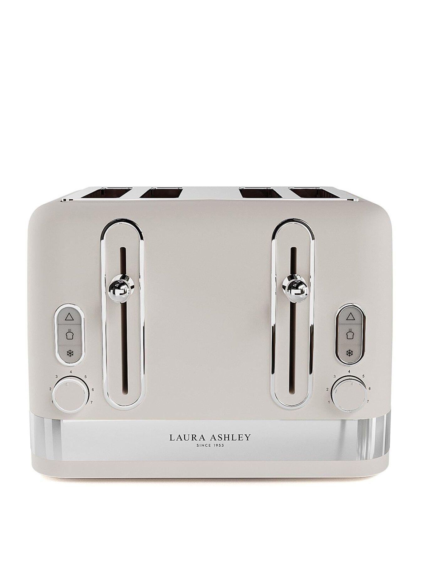 Laura Ashley 4-Slice Toaster - Dove Grey