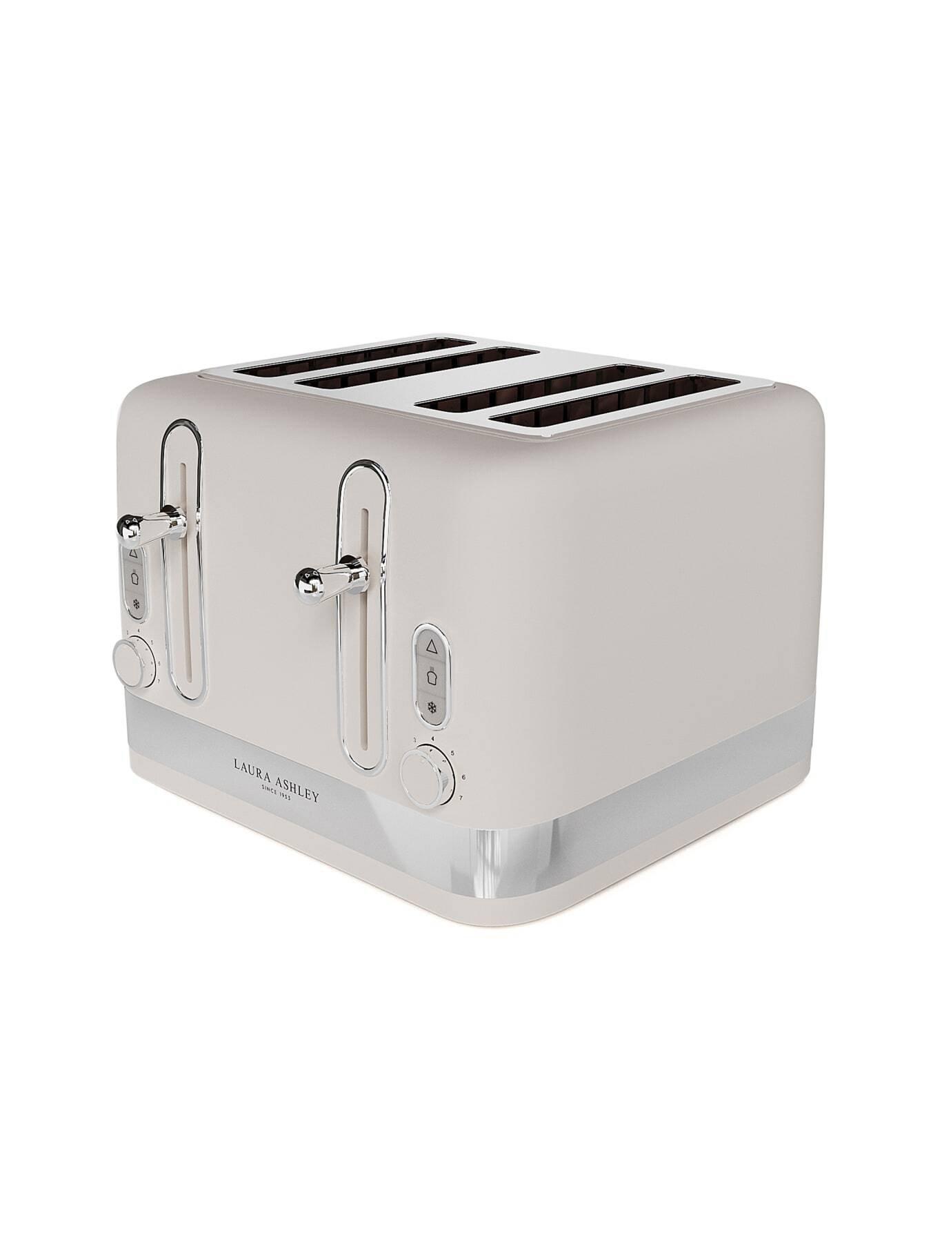 Image 2 of 6 of Laura Ashley Laura Ashley 4-Slice Toaster -&nbsp;Dove Grey