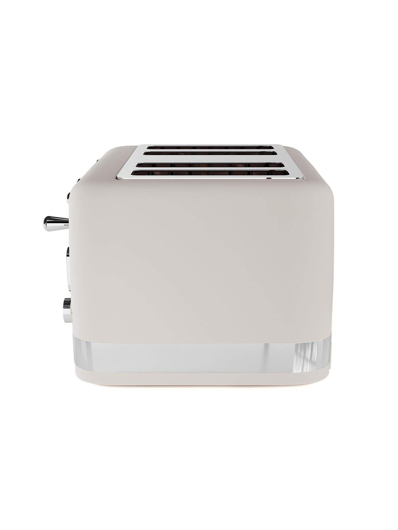 Image 3 of 6 of Laura Ashley Laura Ashley 4-Slice Toaster -&nbsp;Dove Grey