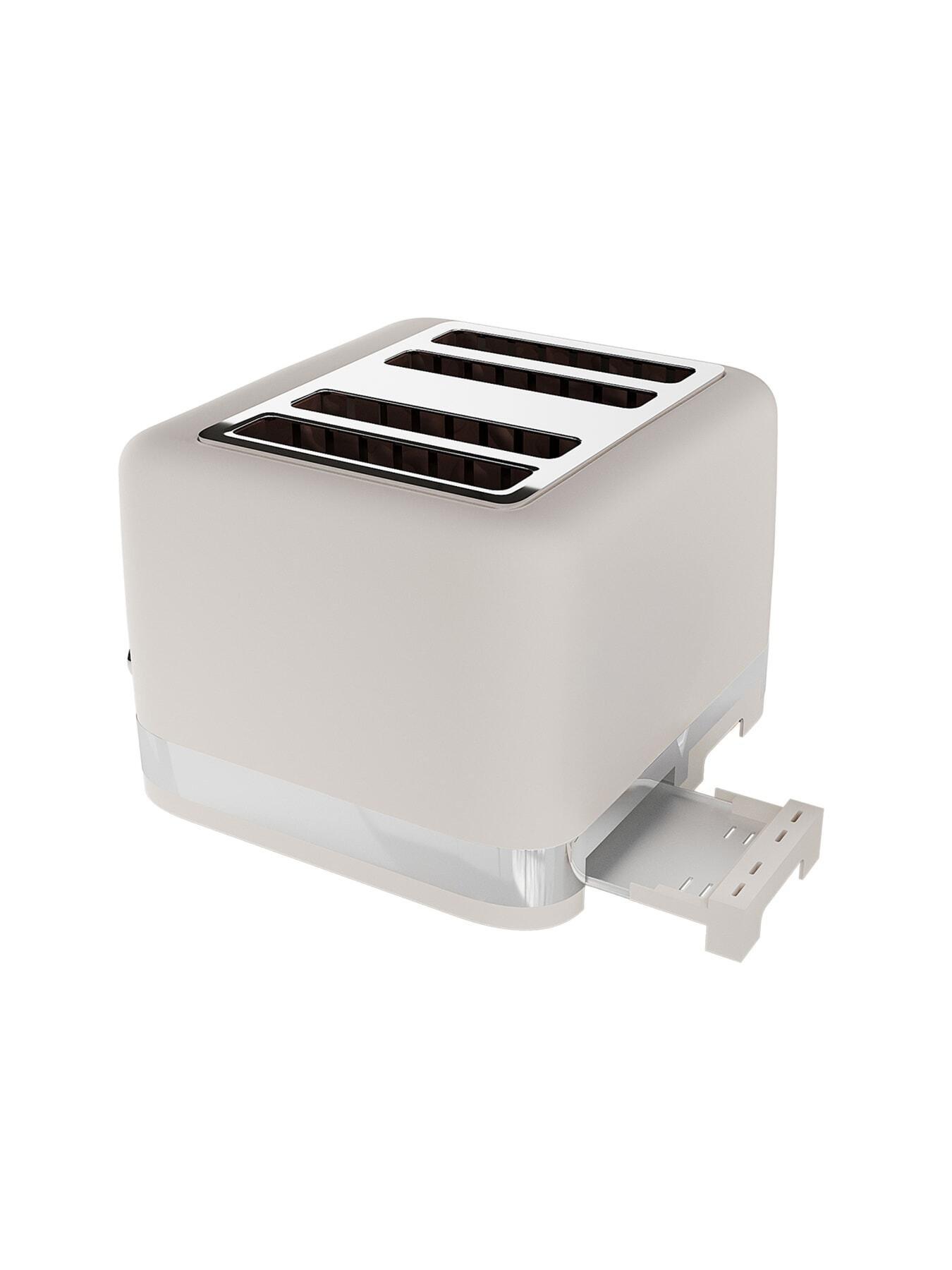 Image 4 of 6 of Laura Ashley Laura Ashley 4-Slice Toaster -&nbsp;Dove Grey