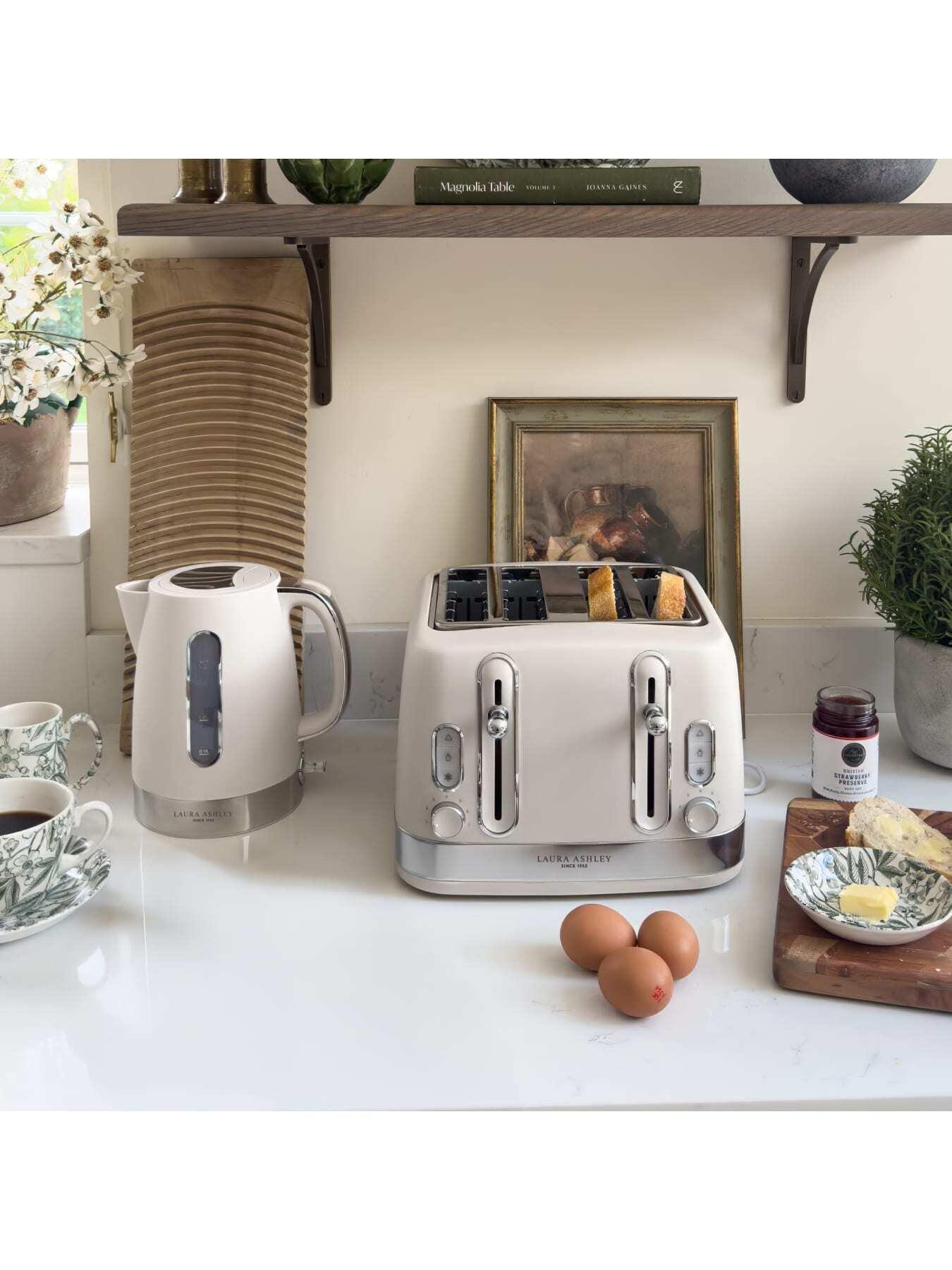 Image 6 of 6 of Laura Ashley Laura Ashley 4-Slice Toaster -&nbsp;Dove Grey
