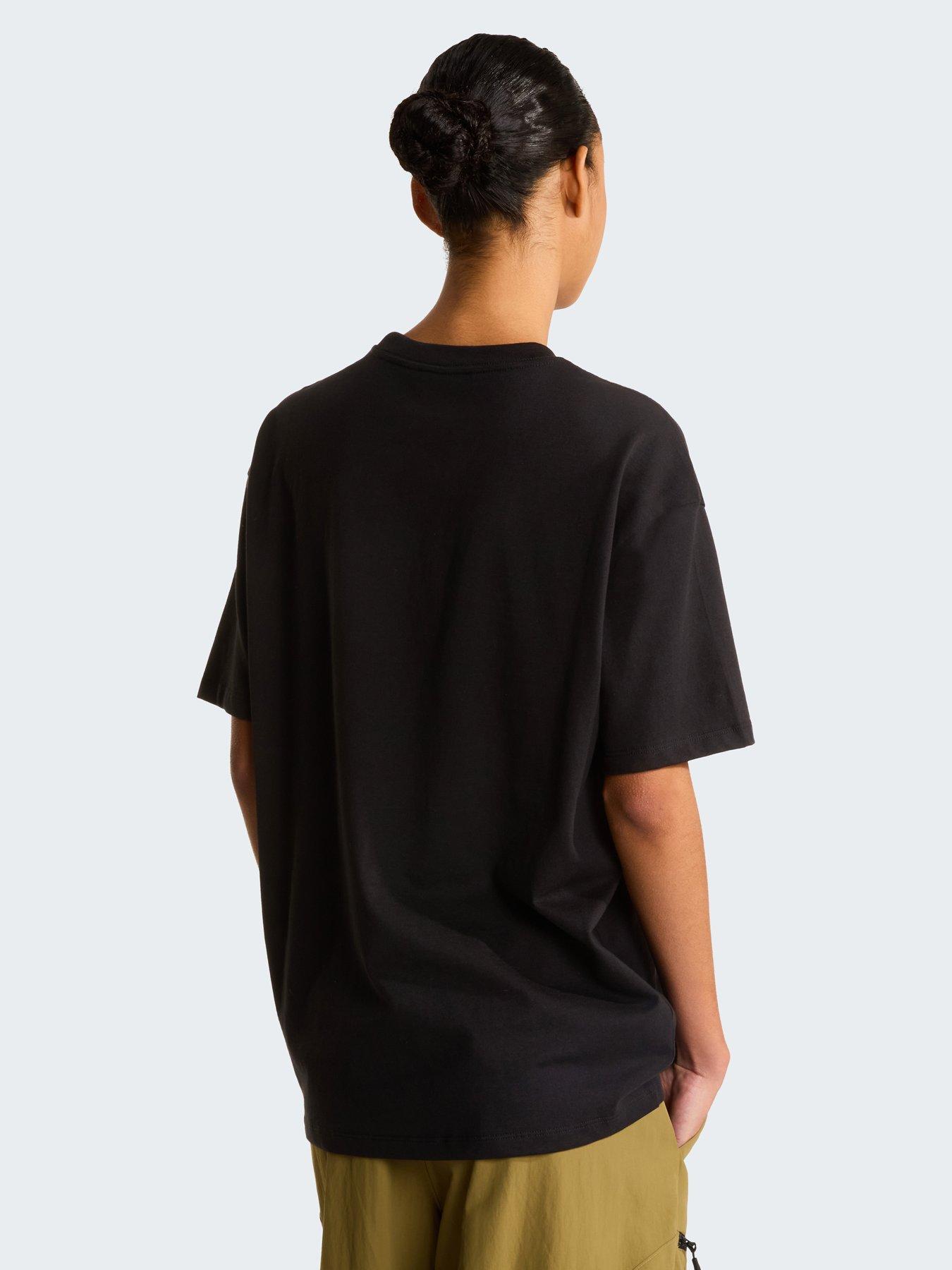 Image 2 of 4 of The North Face Womens Essential Simple Dome Oversized T-Shirt - Black