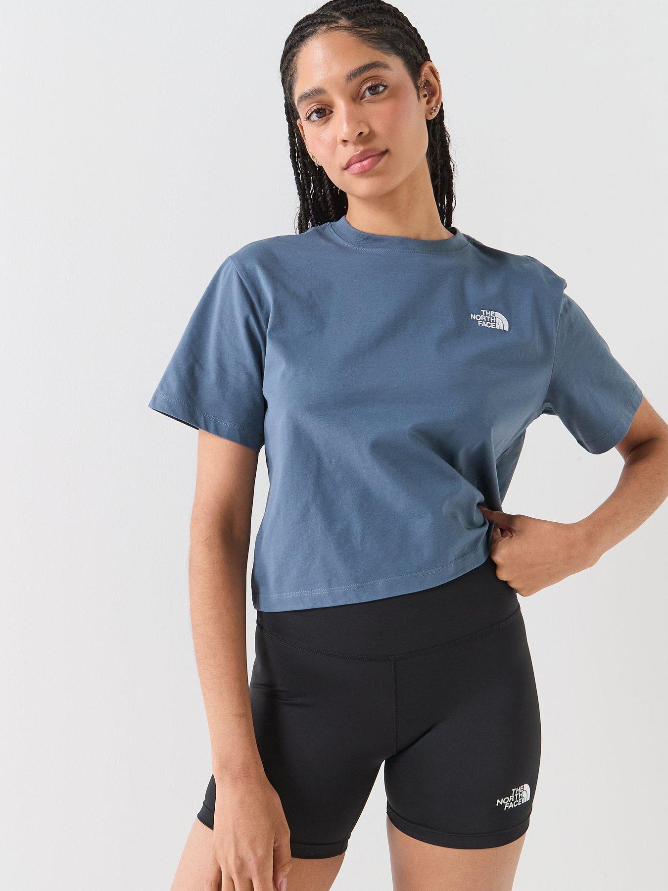 The North Face Womens Evolution Simple Dome Crop T-Shirt - Grey