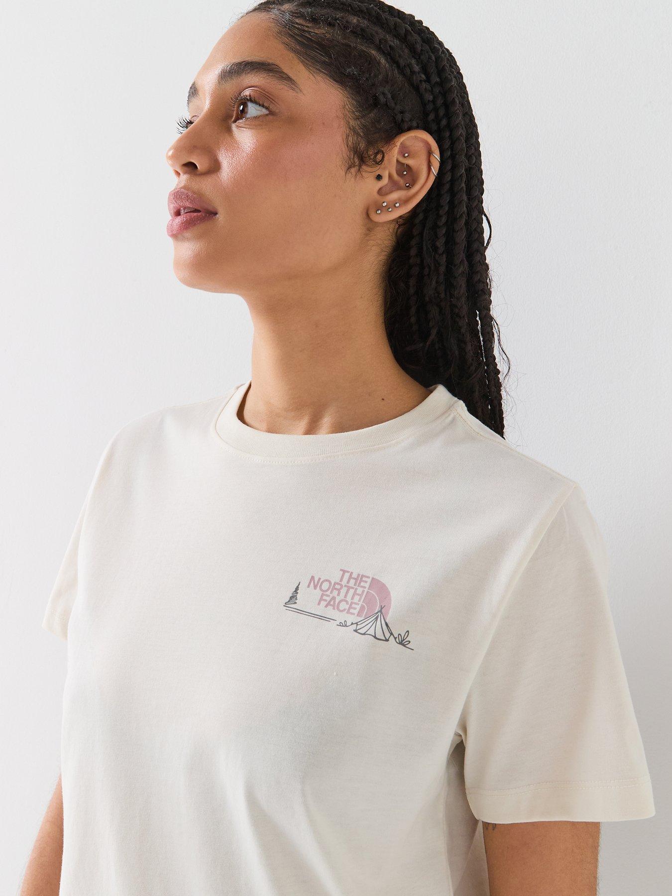 Image 5 of 6 of The North Face Womens Monte Regular T-Shirt - White