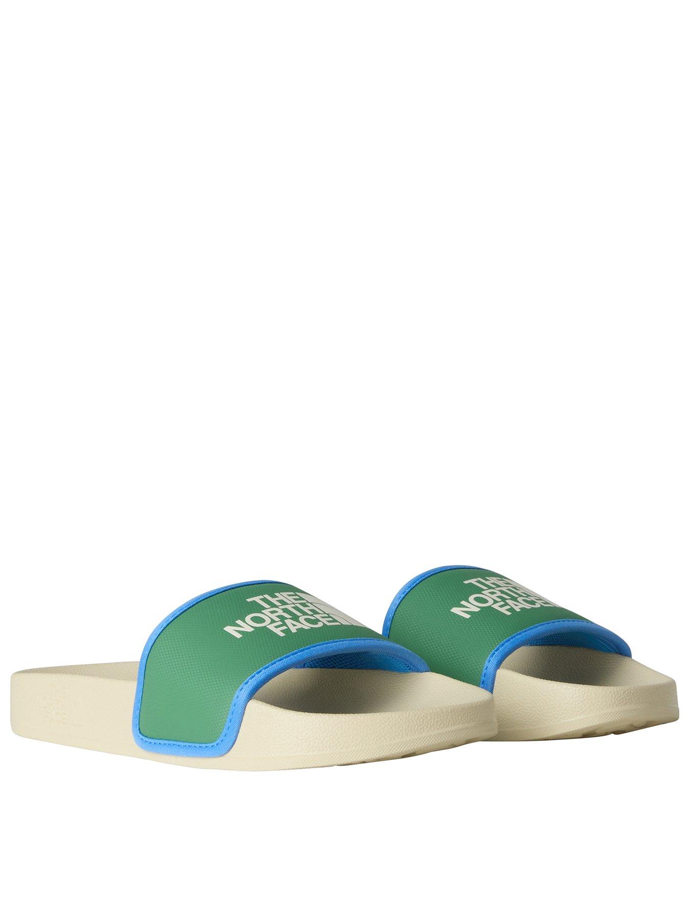 THE NORTH FACE Junior Boys Base Camp Iii Sliders - White/Green