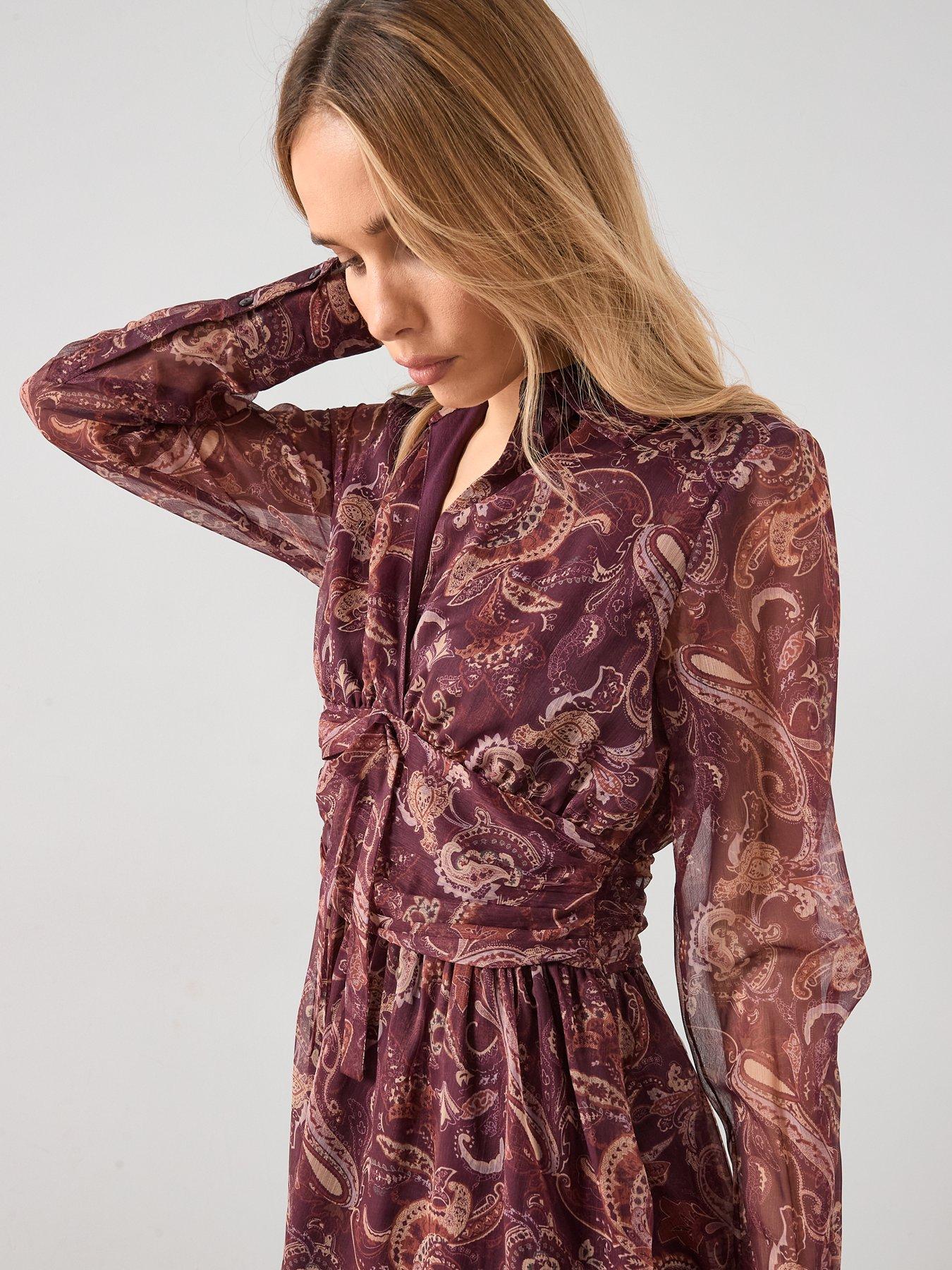 Image 4 of 7 of The Very Collection Printed Mini Shirt Dress - Print