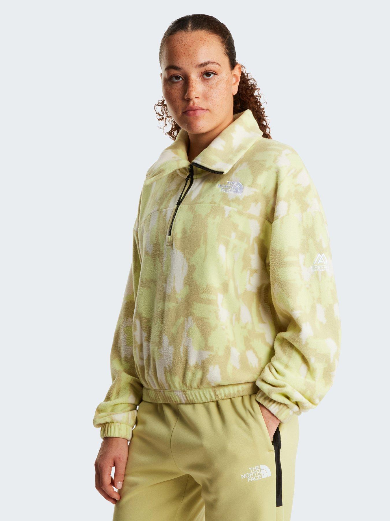 The North Face Womens Mountain Athletics 1/2 Zip Fleece, Yellow, Size Xs, Women