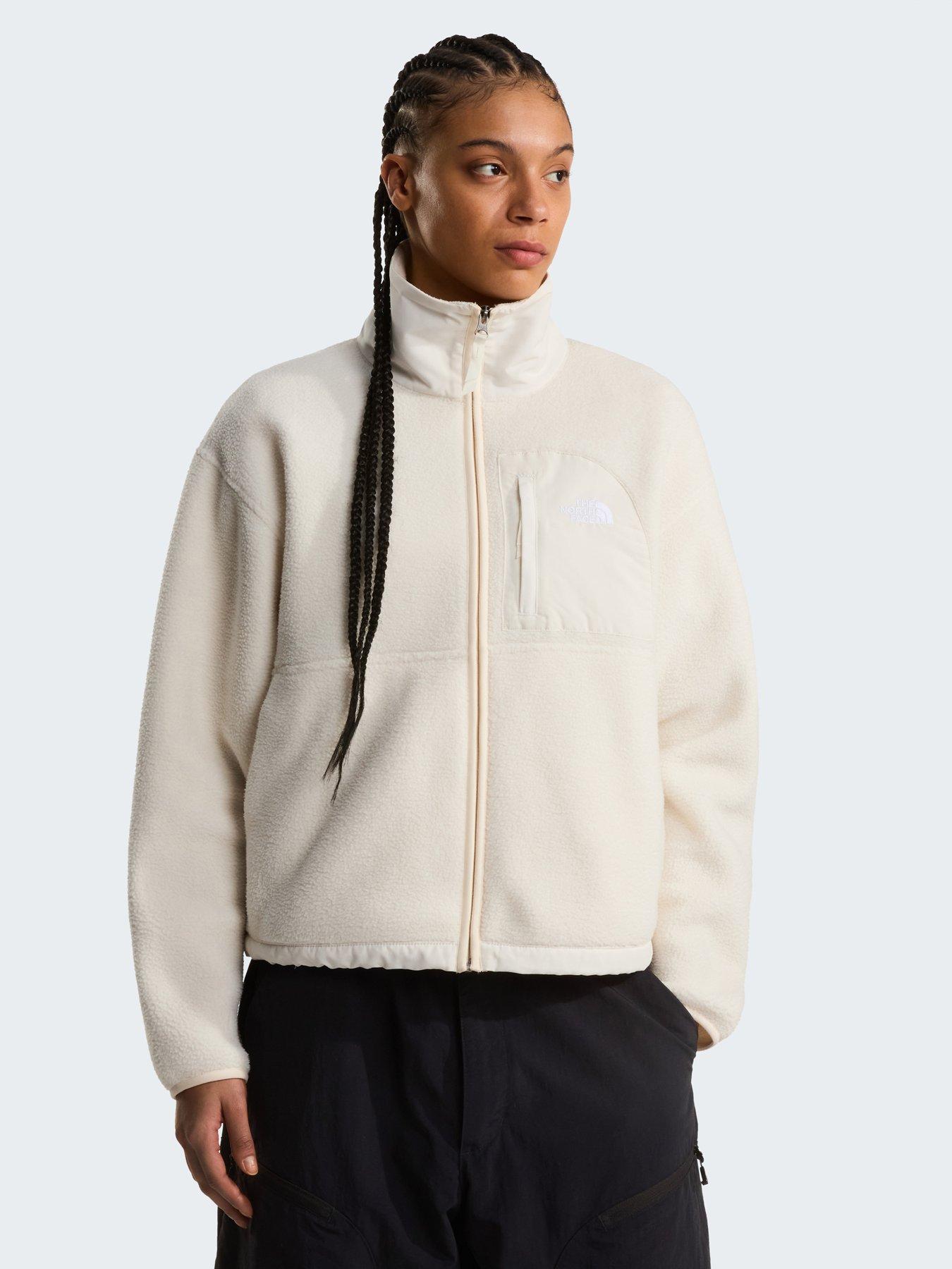 The North Face Womens Yumiori Off Peak Full Zip Fleece, White, Size 2Xl, Women
