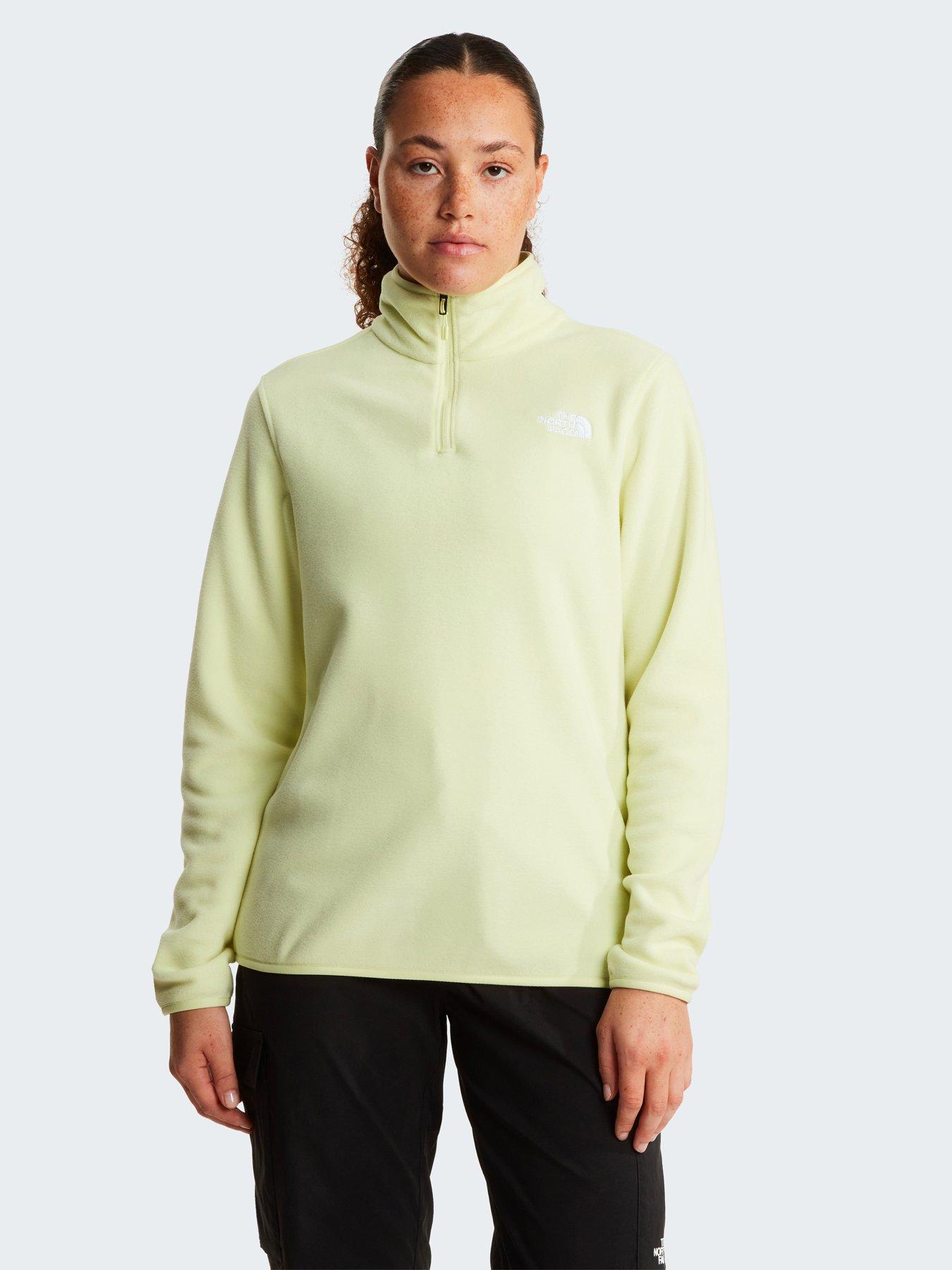 The North Face Womens Glacier 1/4 Zip Fleece - Yellow