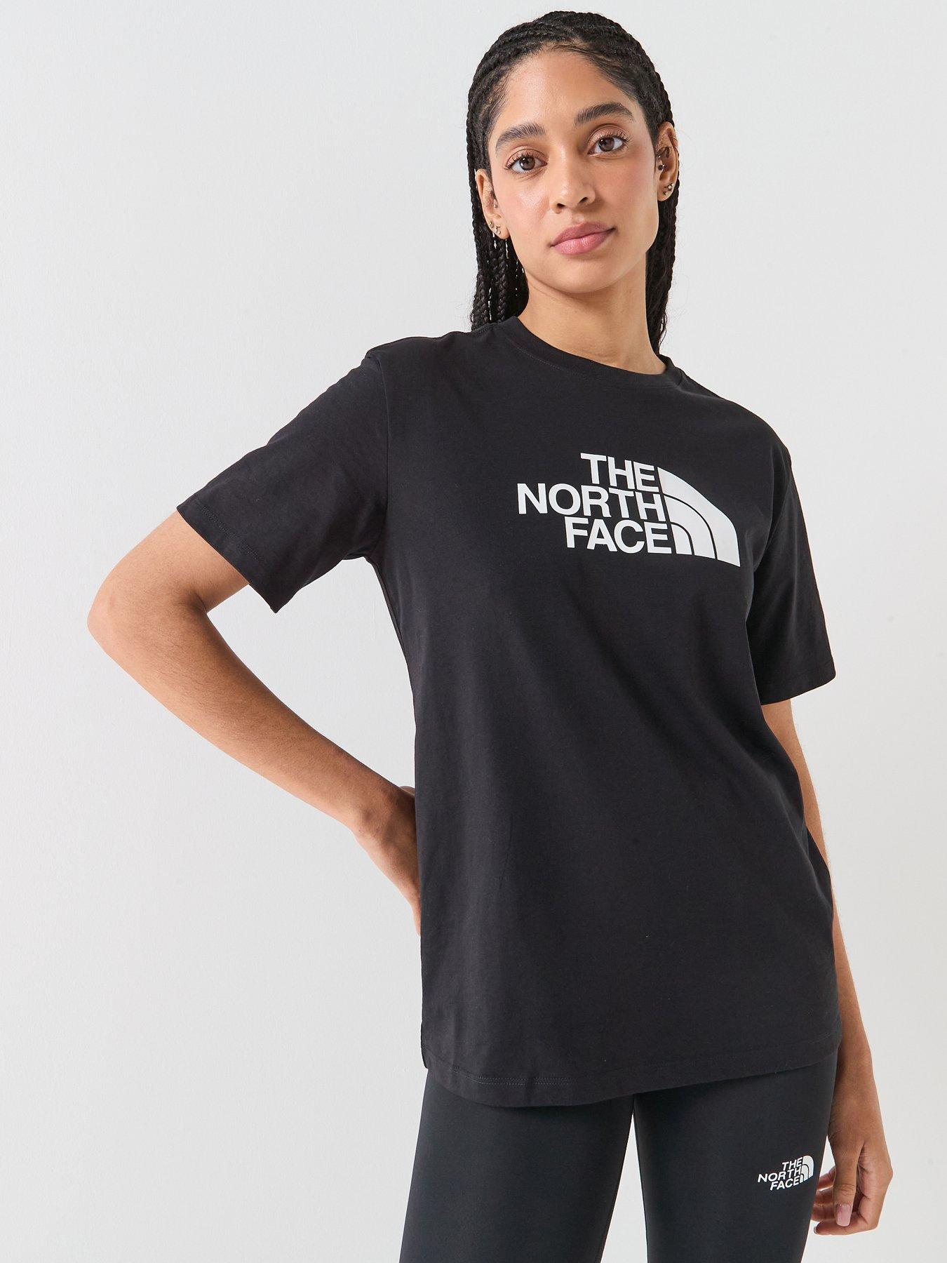 Image 1 of 6 of The North Face Womens Evolution Half Dome Relaxed T-Shirt - Black
