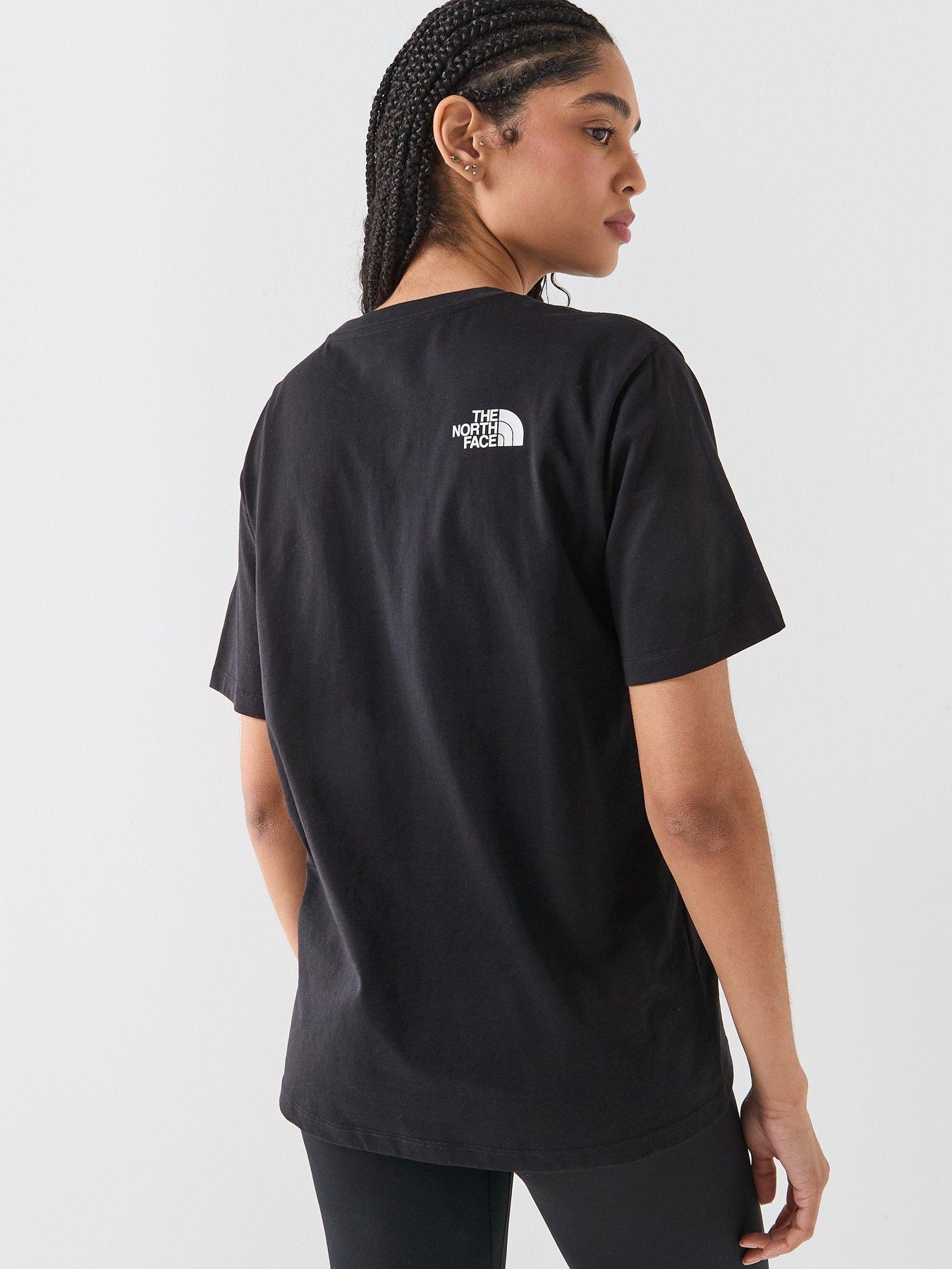 Image 2 of 6 of The North Face Womens Evolution Half Dome Relaxed T-Shirt - Black