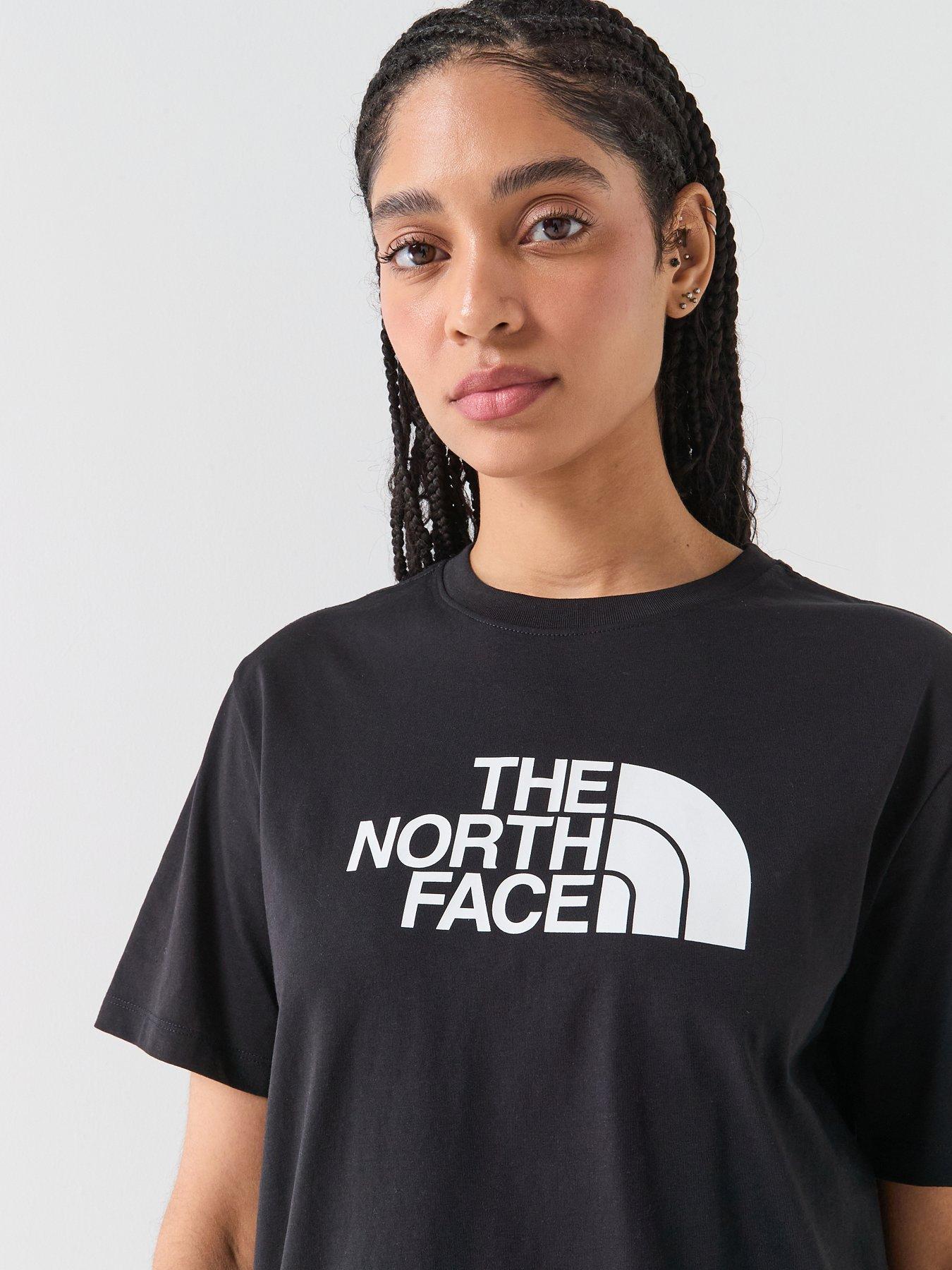 Image 4 of 6 of The North Face Womens Evolution Half Dome Relaxed T-Shirt - Black