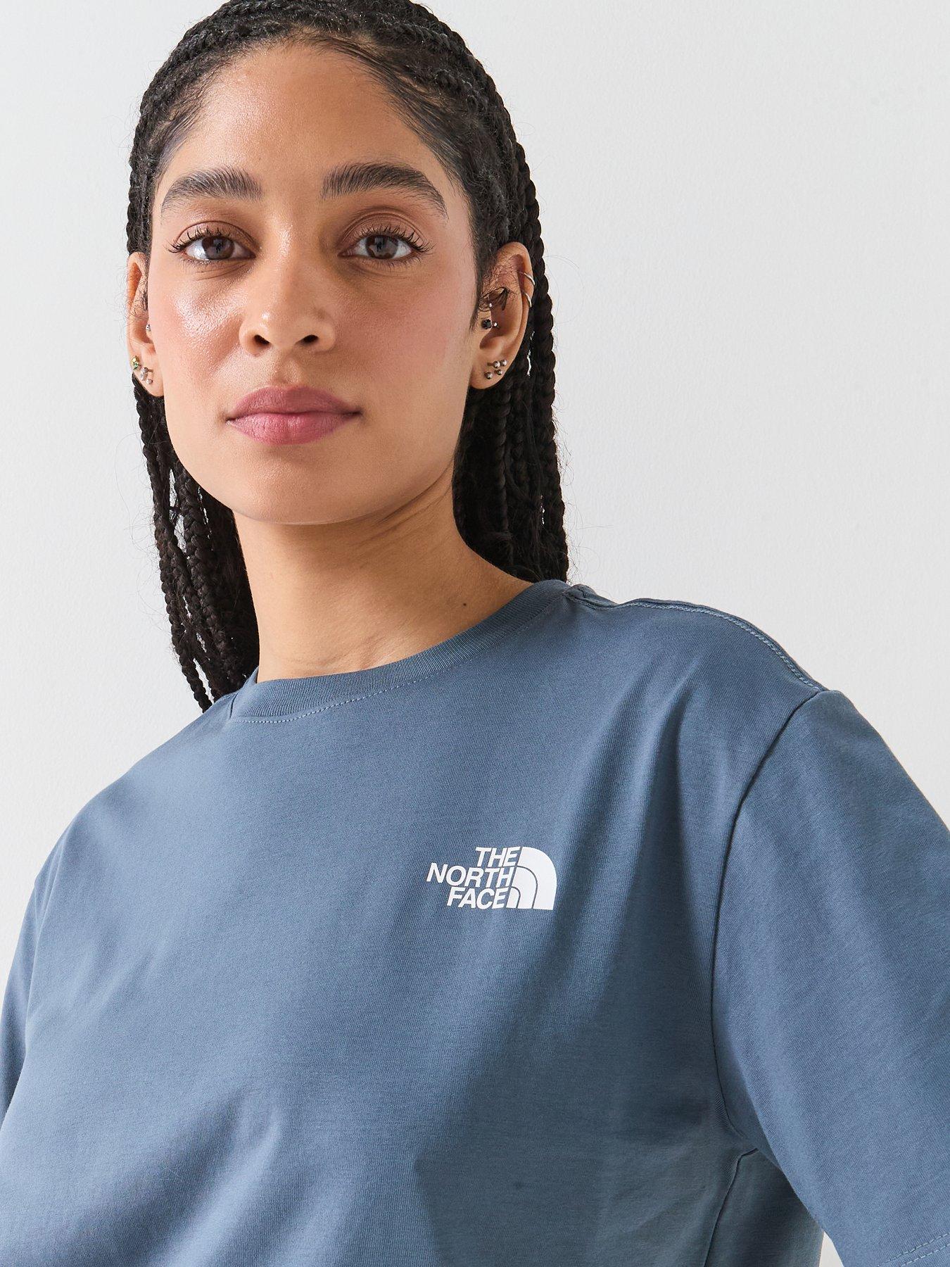Image 4 of 6 of The North Face Womens Evolution Half Dome Relaxed T-Shirt - Grey