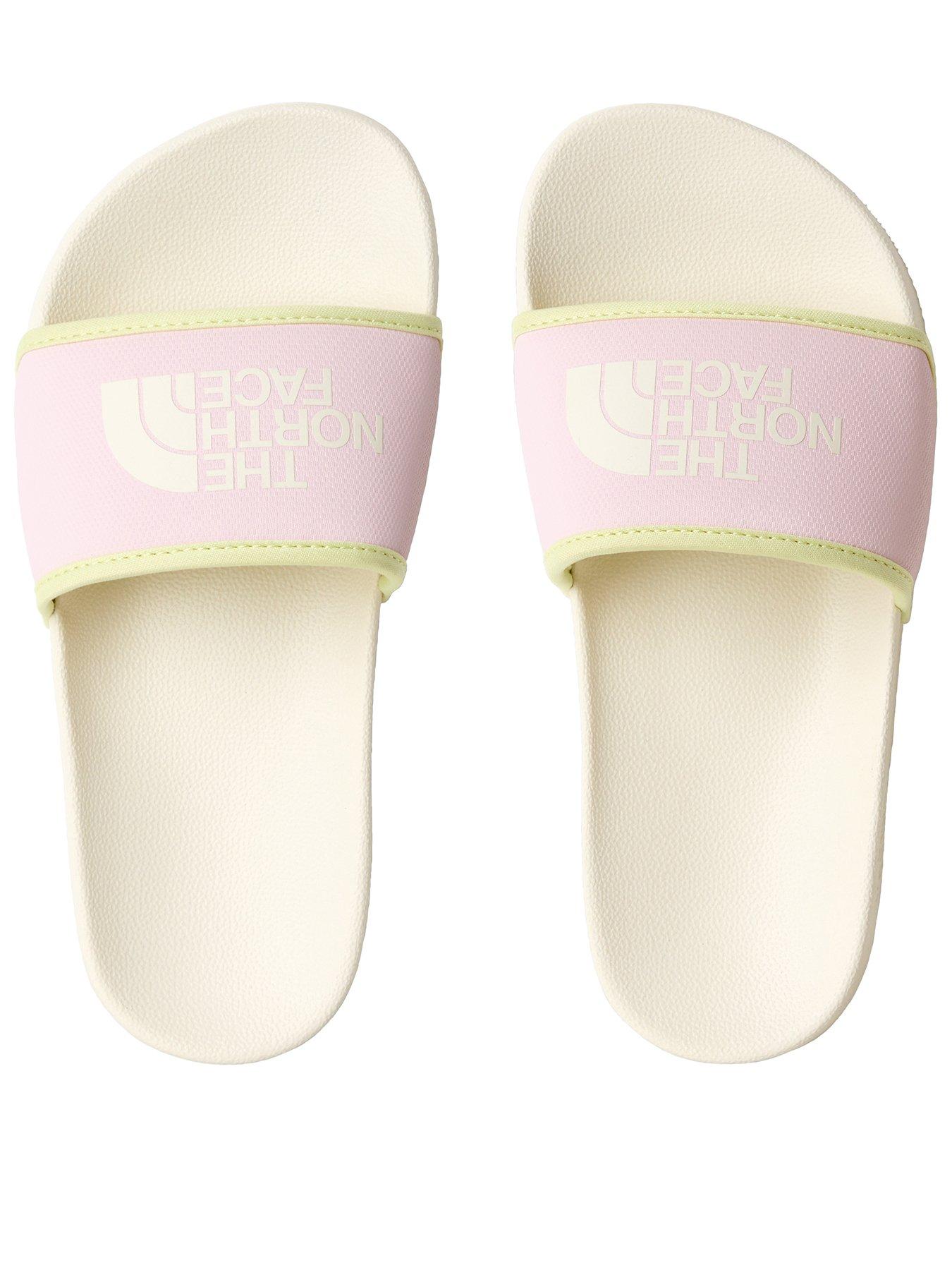 THE NORTH FACE Junior Girls Base Camp III Slides - White/Pink