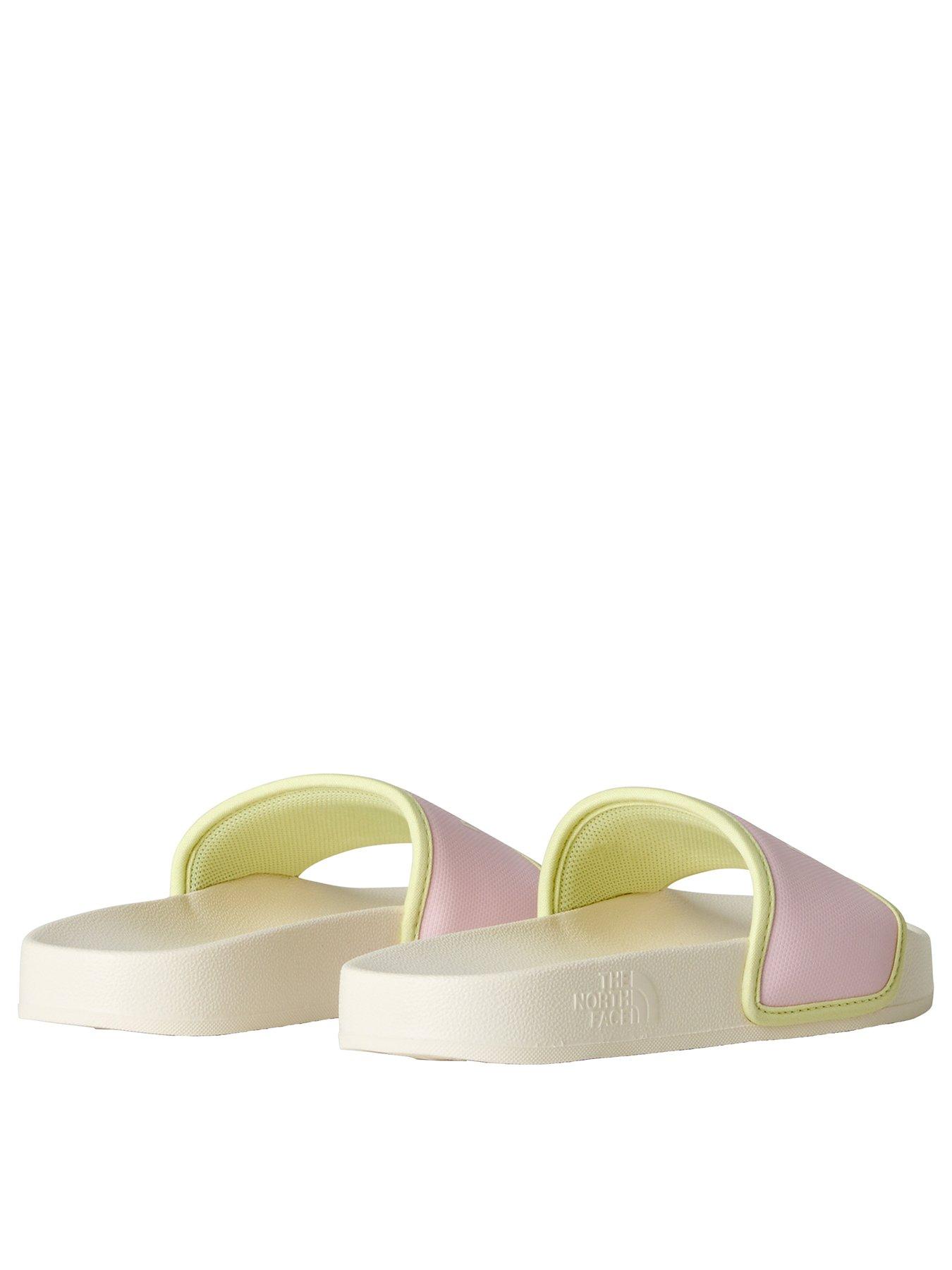 Image 2 of 3 of THE NORTH FACE Junior Girls Base Camp III Slides - White/Pink