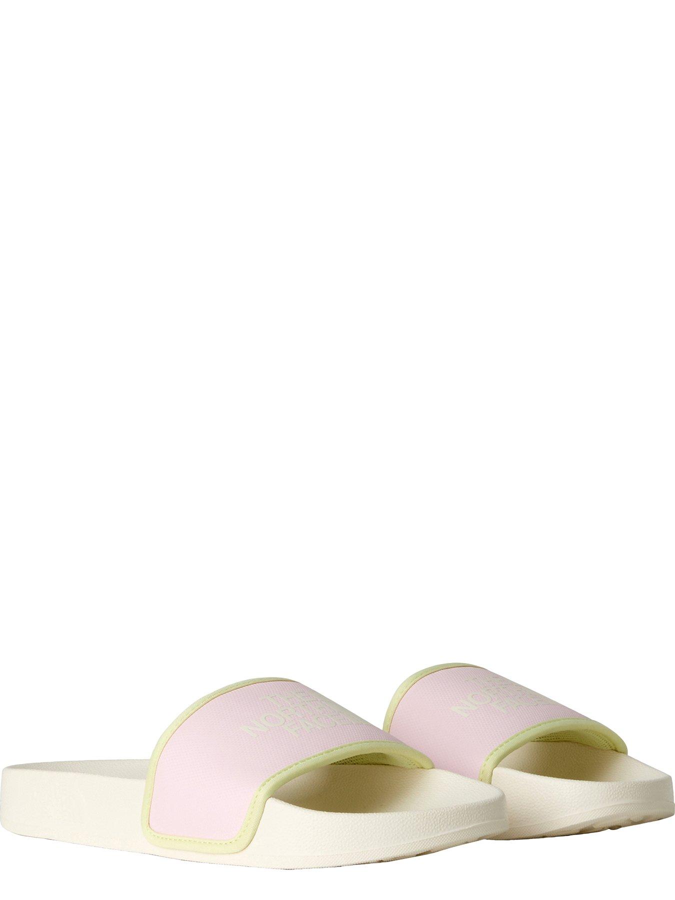 Image 3 of 3 of THE NORTH FACE Junior Girls Base Camp III Slides - White/Pink
