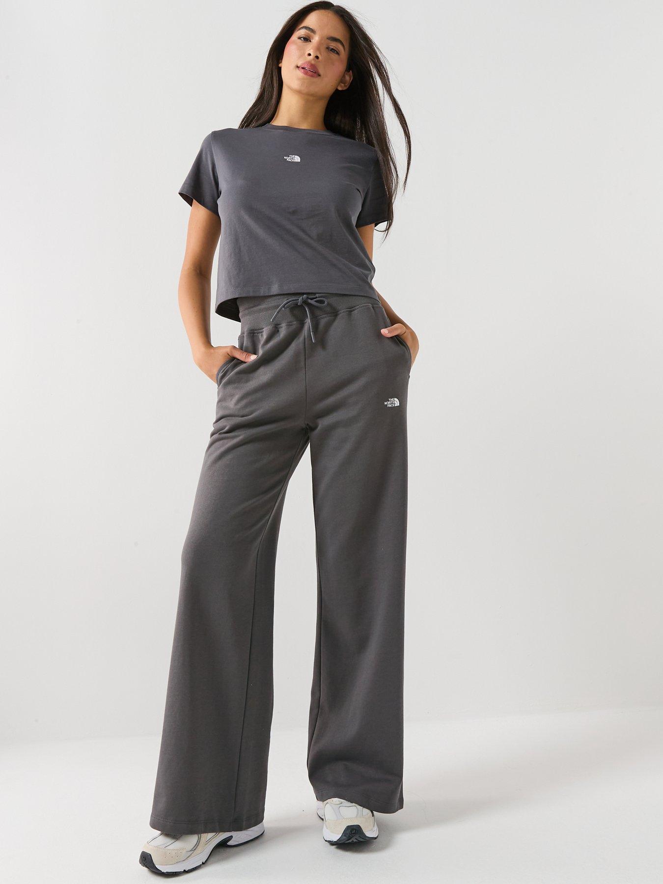 Image 3 of 5 of The North Face Womens Essential Light Wide Leg Joggers - Grey