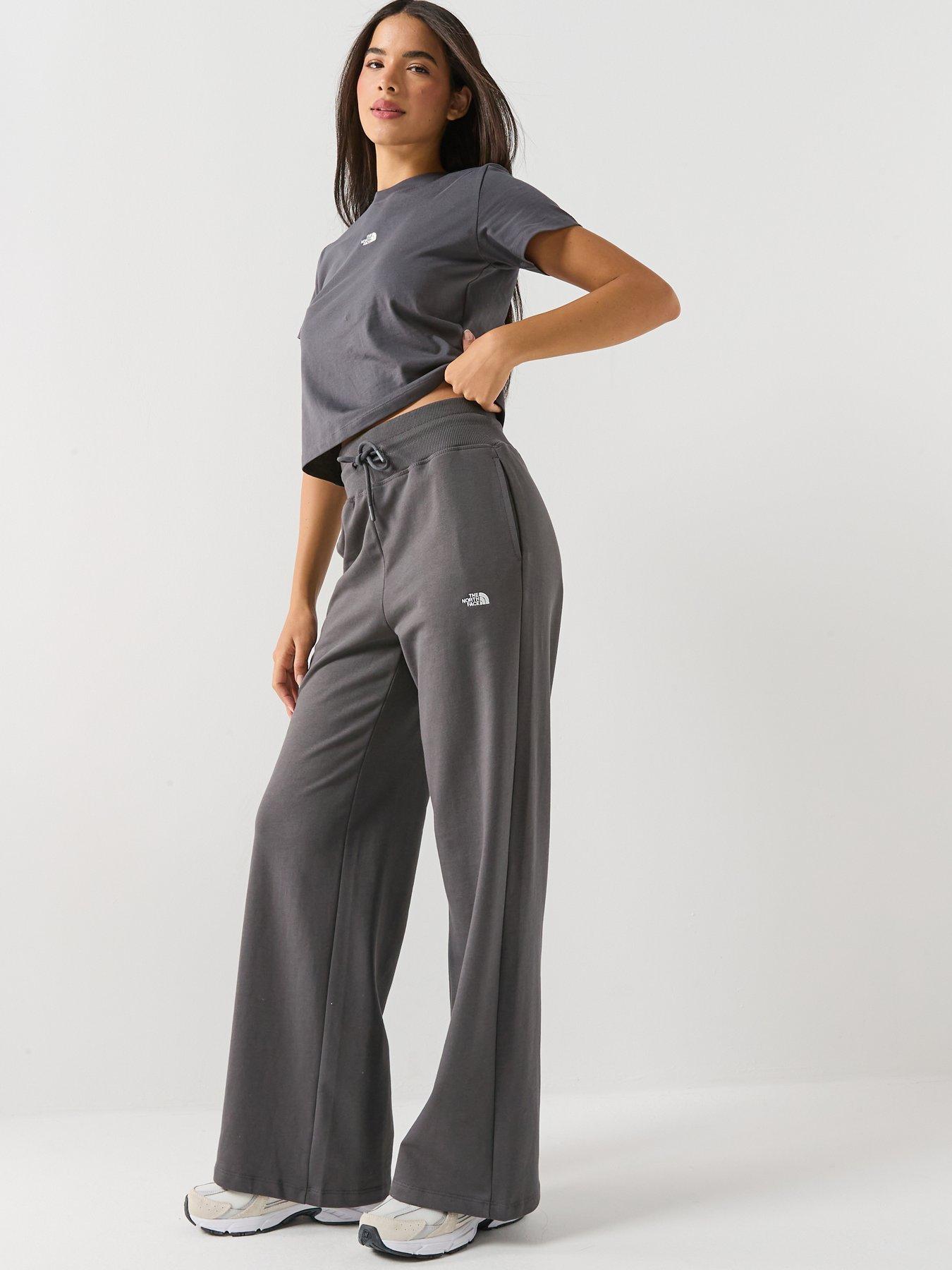 Image 5 of 5 of The North Face Womens Essential Light Wide Leg Joggers - Grey