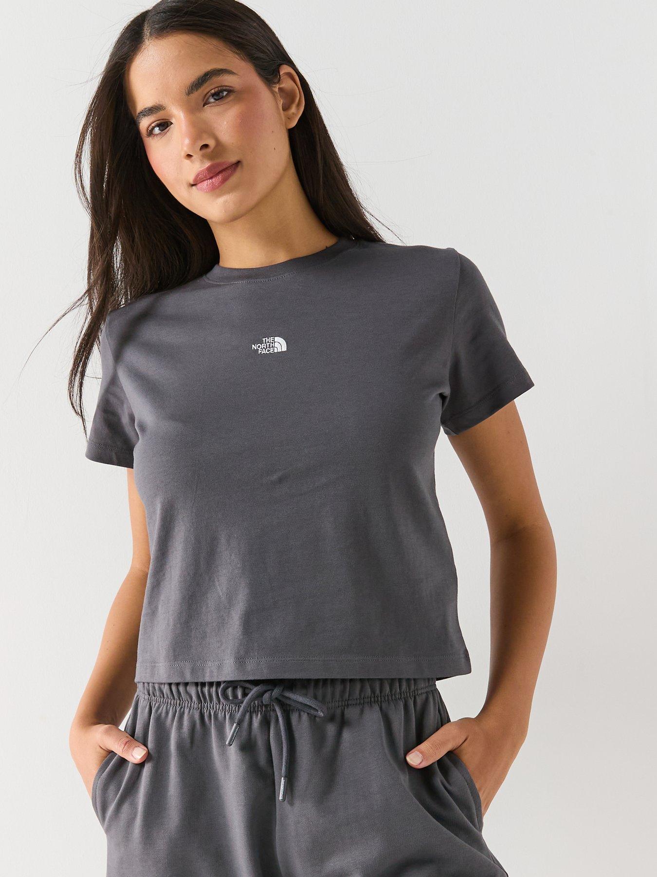 The North Face Womens Essential Regular Cutie T-Shirt - Grey