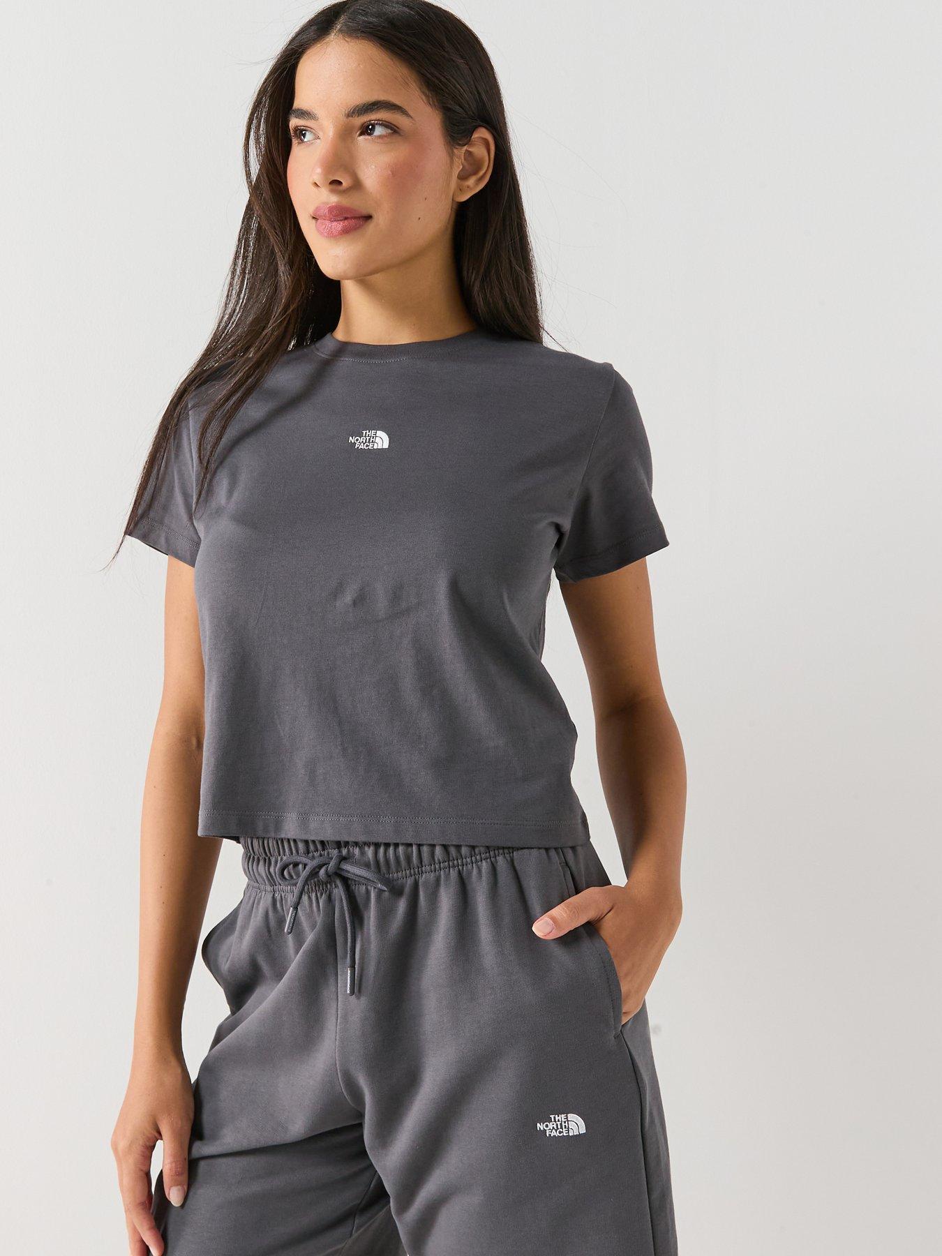 Image 5 of 5 of The North Face Womens Essential Regular Cutie T-Shirt - Grey
