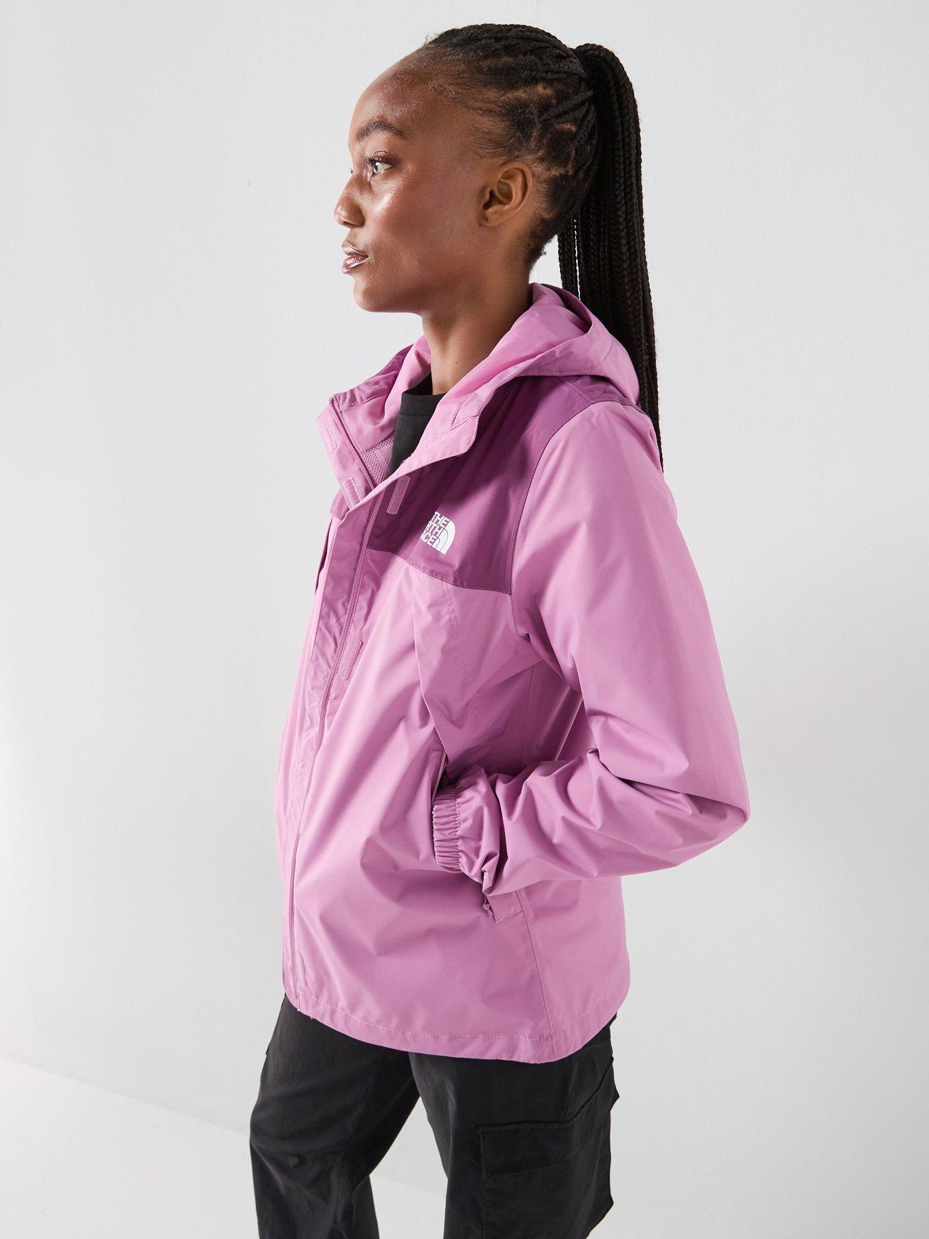 Image 1 of 5 of The North Face Womens Antora Rain Jacket - Pink